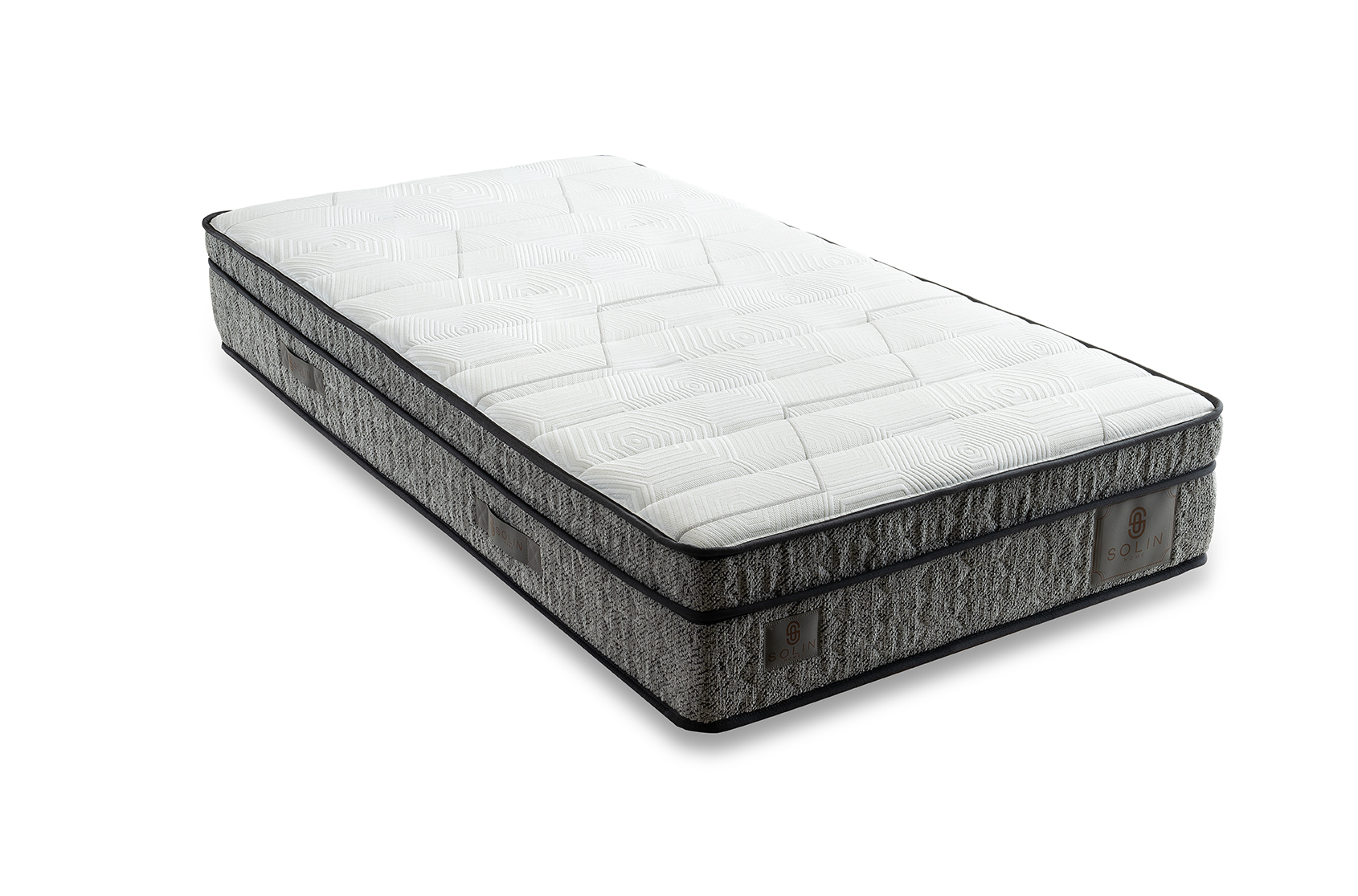 Derin Eenpersoons Boxspring - Grijs 2