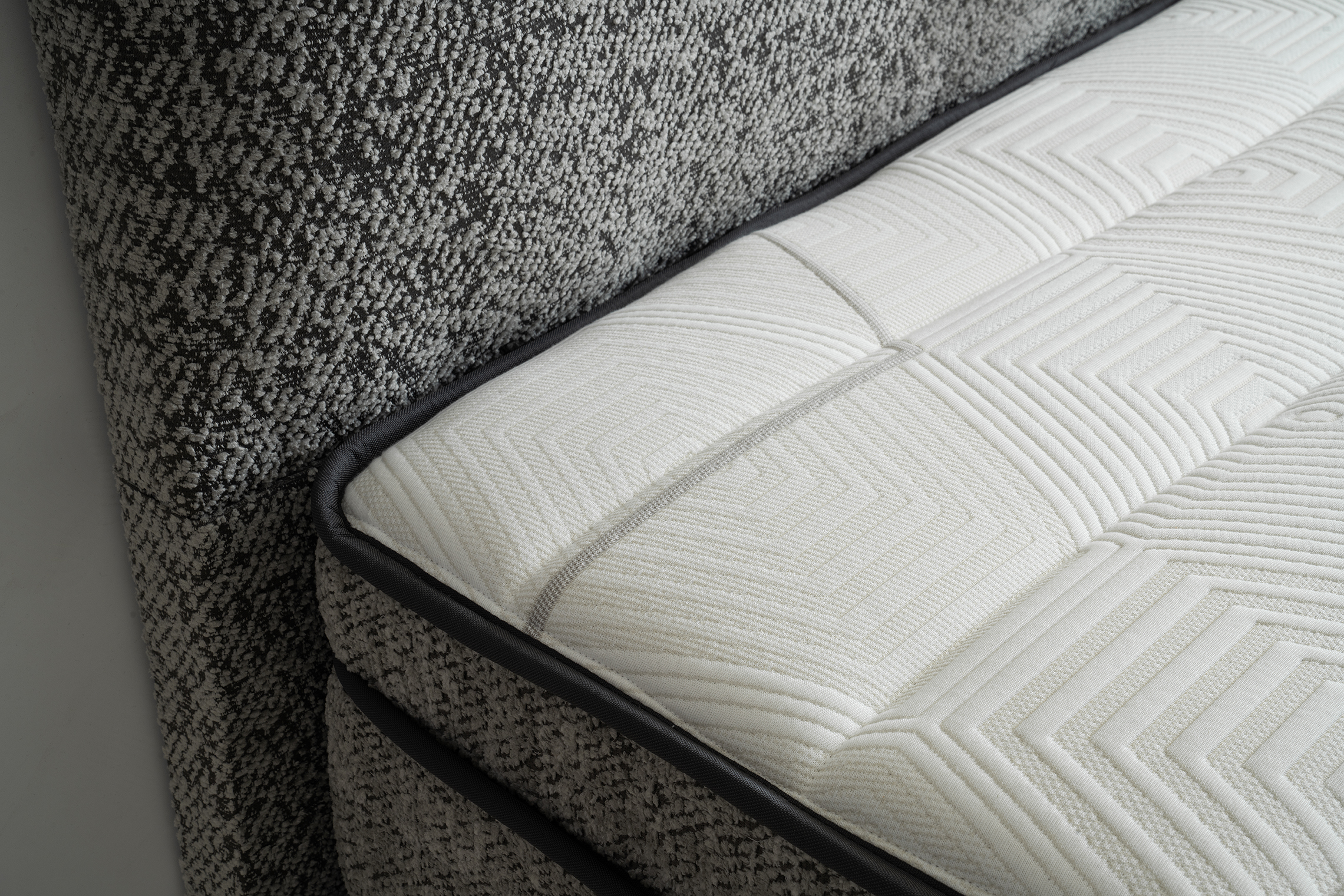 Derin Eenpersoons Boxspring - Grijs 3