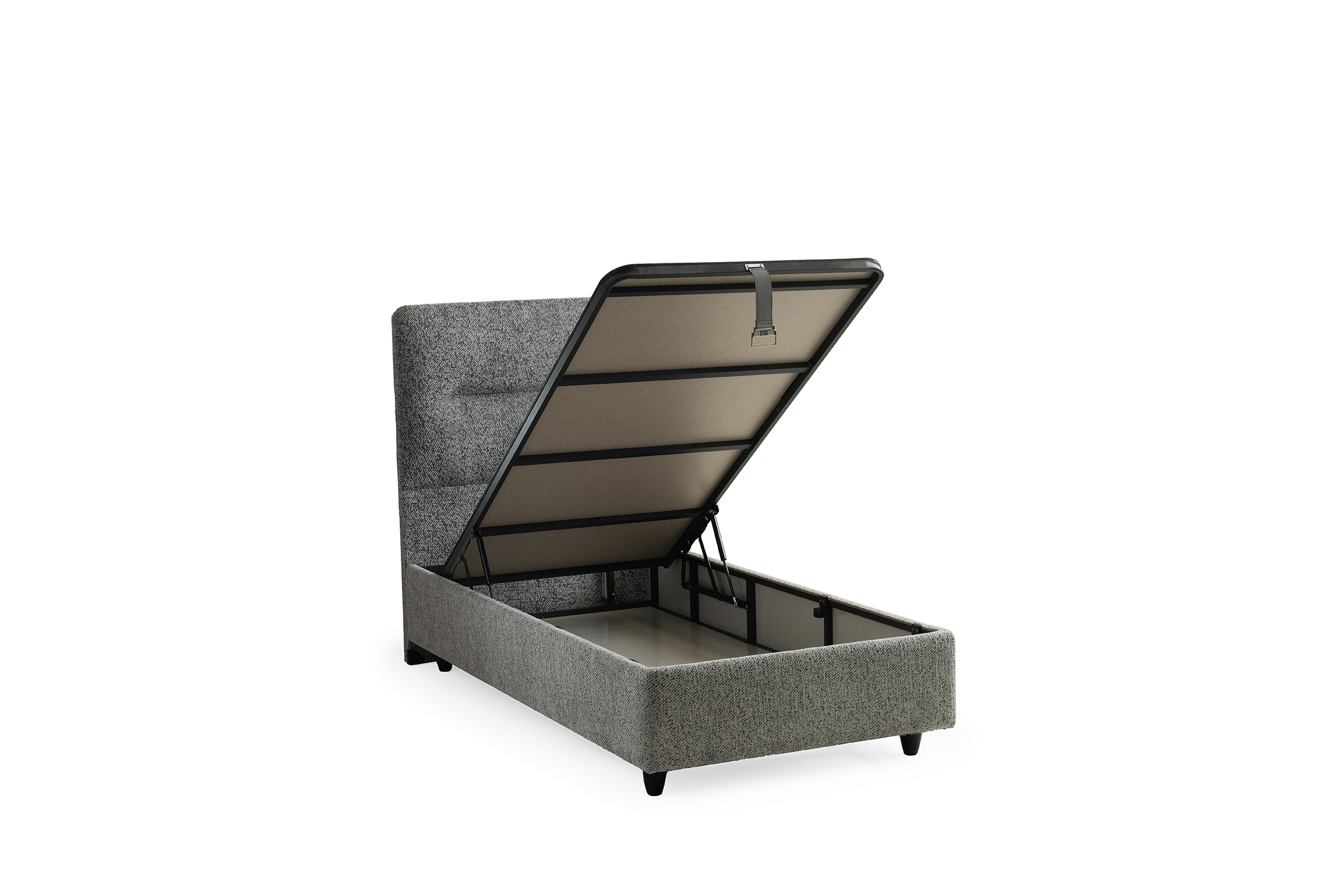 Derin Eenpersoons Boxspring - Grijs 9