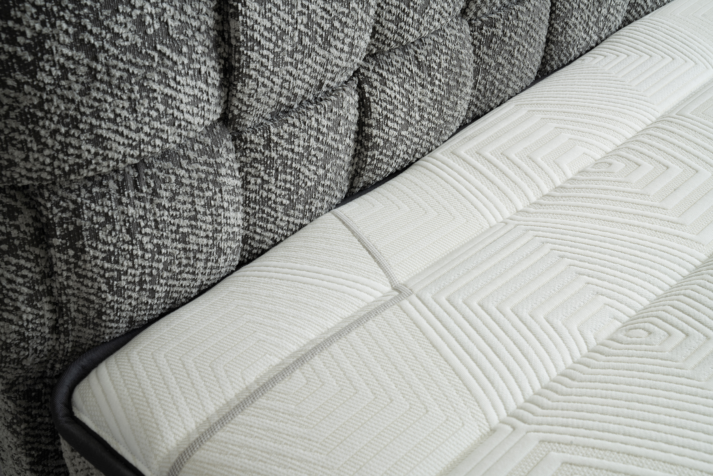 Hasır Eenpersoons Boxspring - Grijs 2
