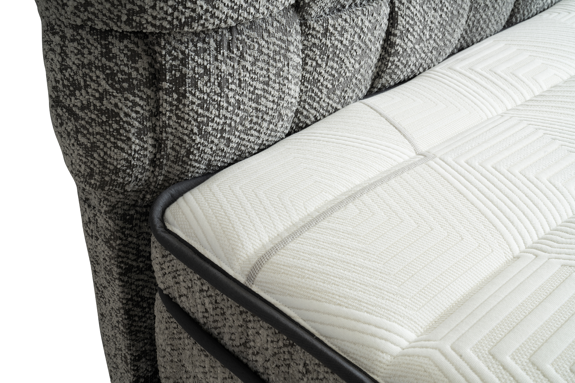 Hasır Eenpersoons Boxspring - Grijs 5