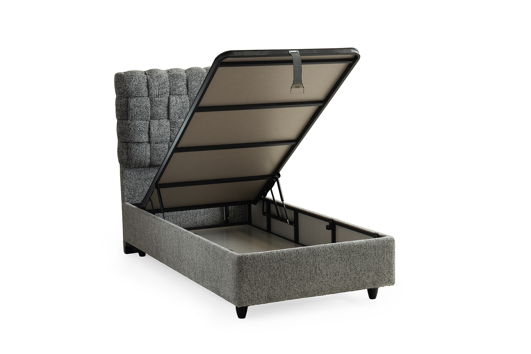 Hasır Eenpersoons Boxspring - Grijs 10