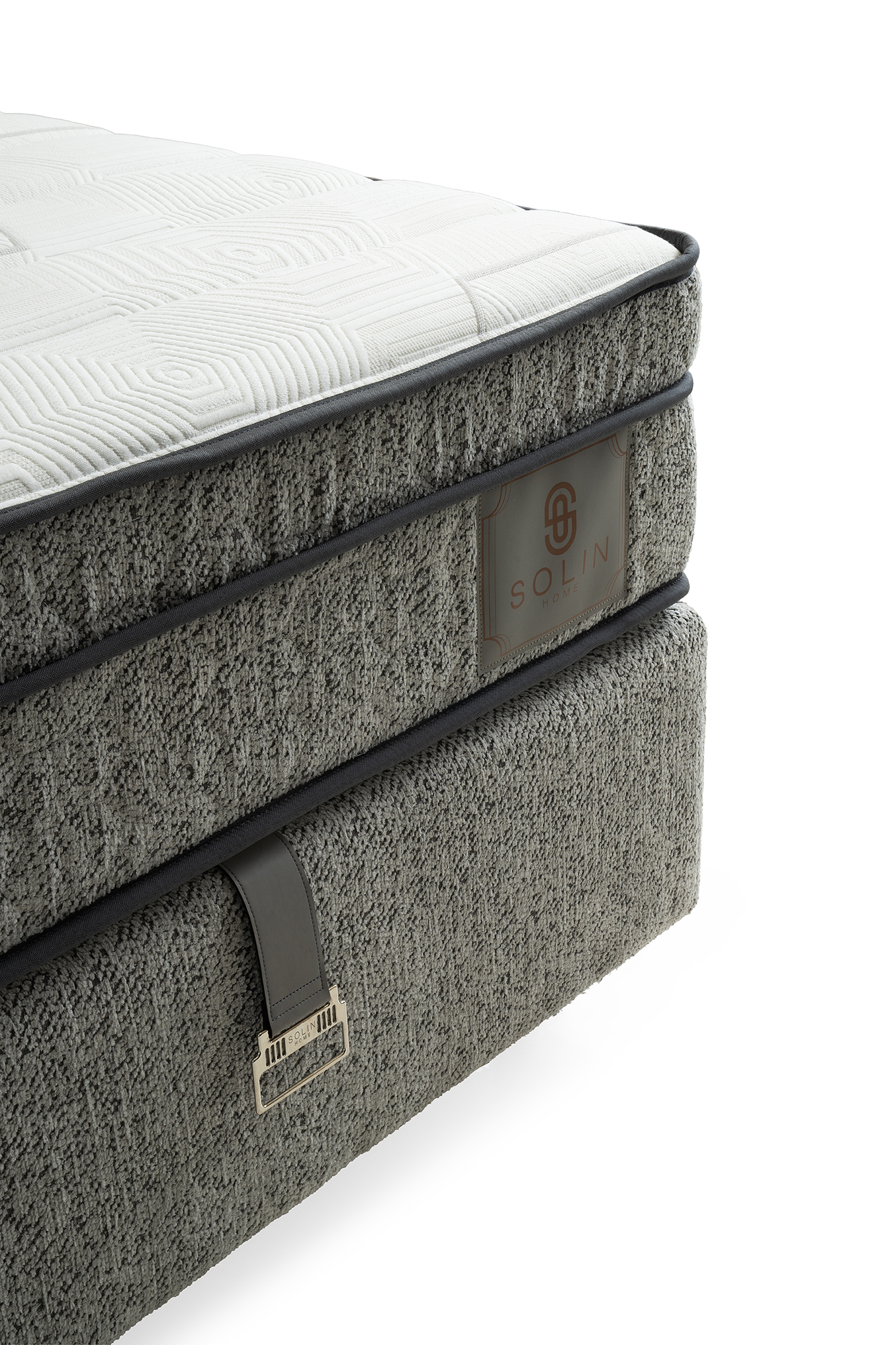 Hasır Eenpersoons Boxspring - Grijs 13