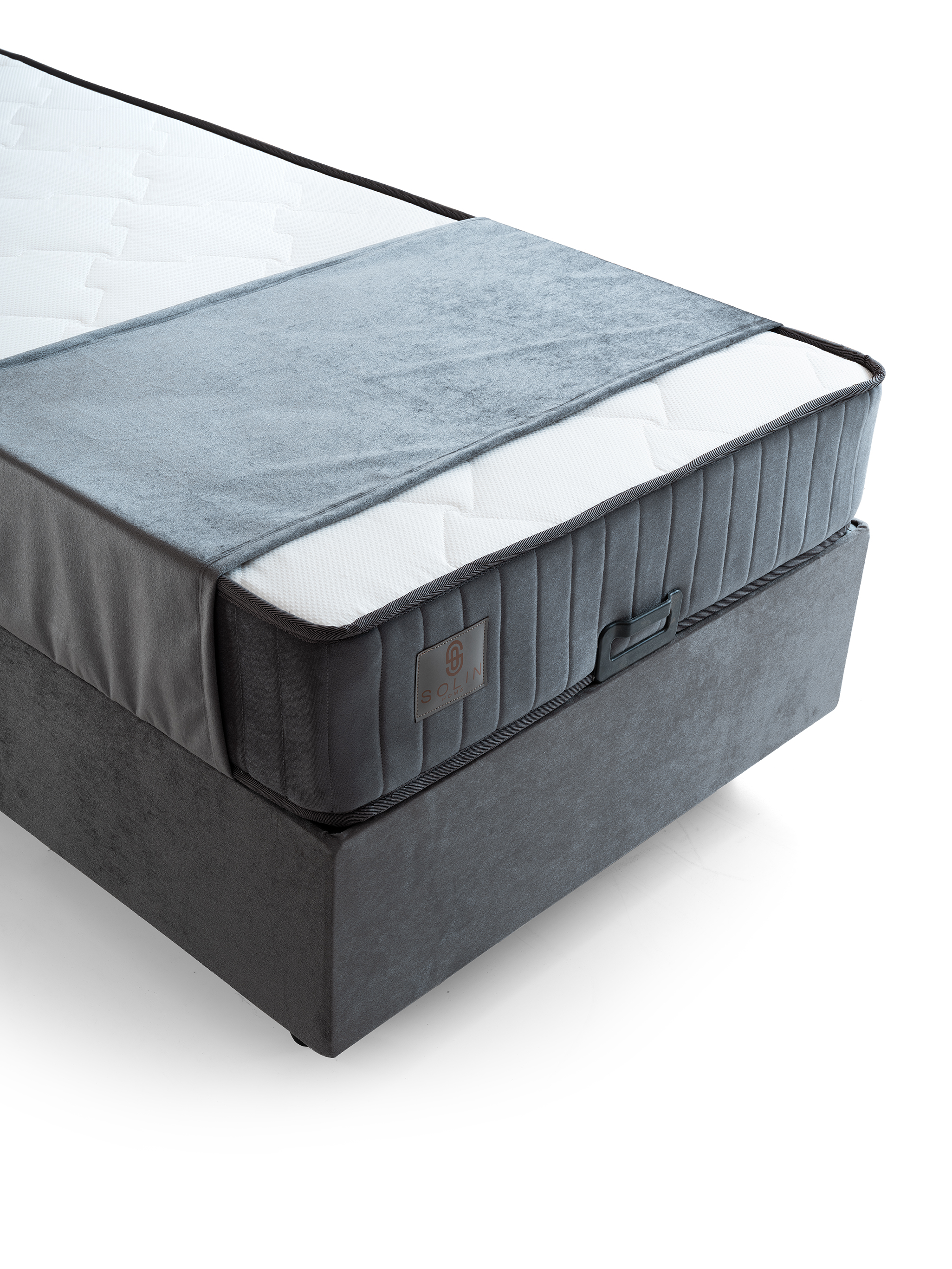 Larissa Eenpersoons Boxspring - Grijs 4