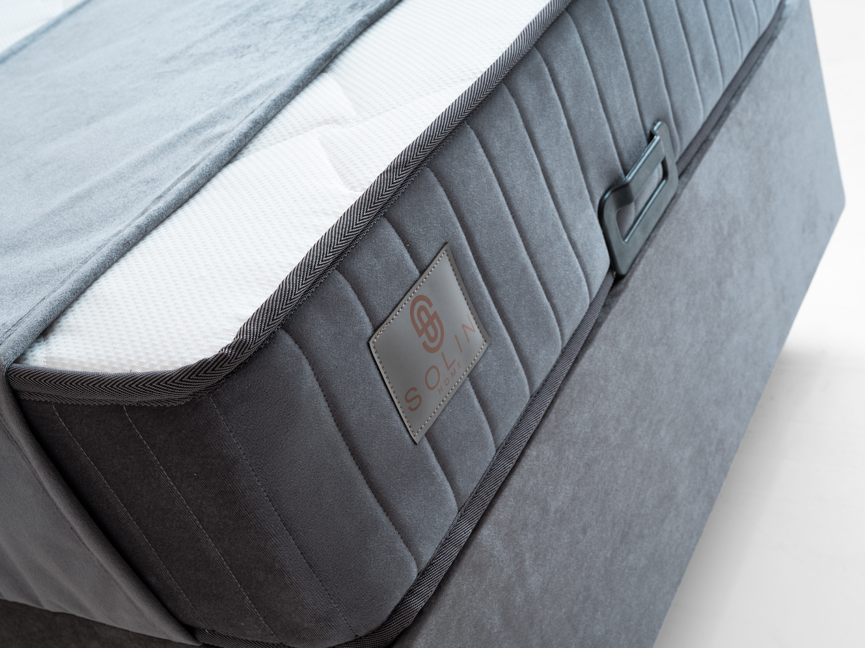 Larissa Eenpersoons Boxspring - Grijs 5