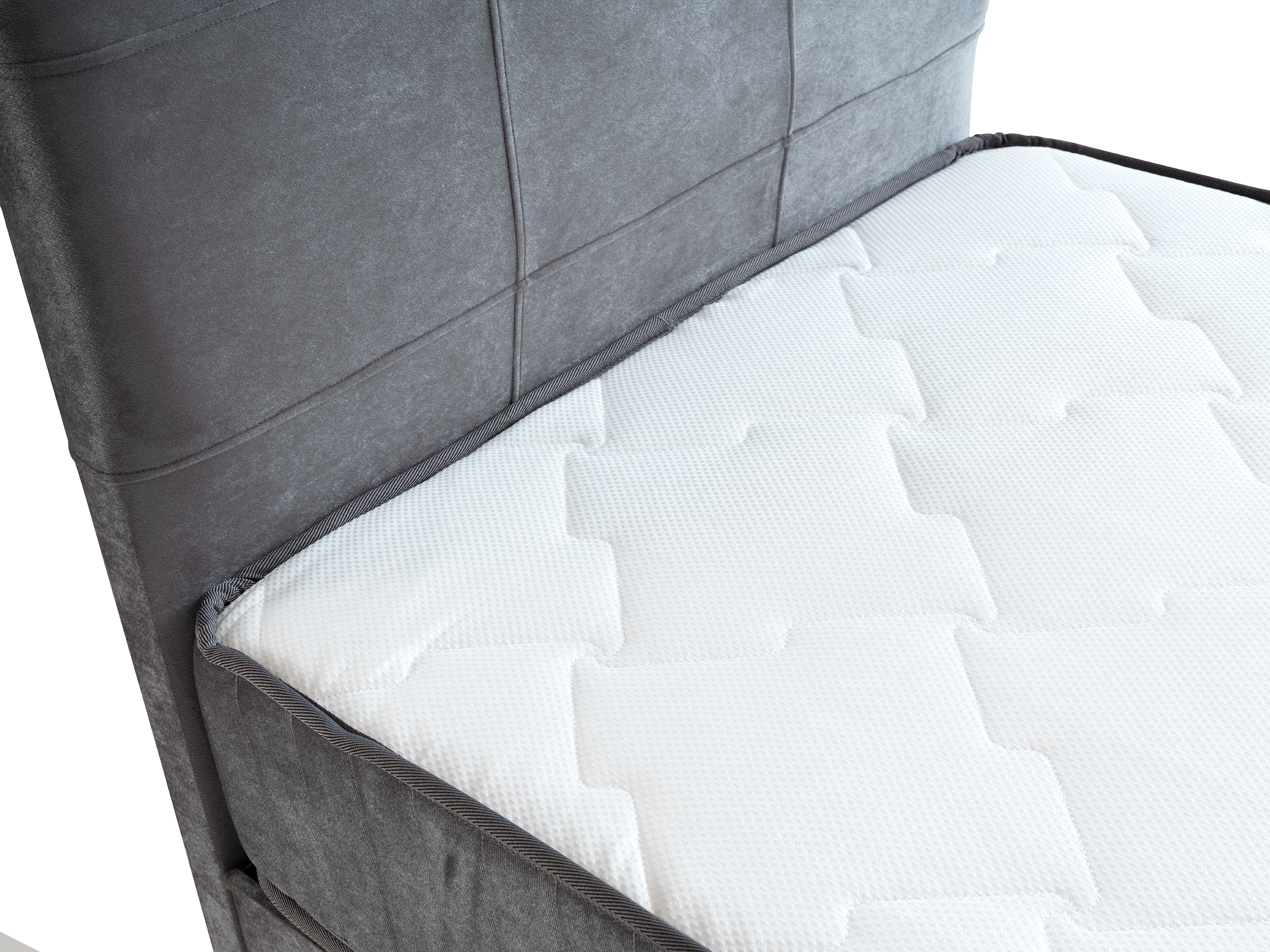 Larissa Eenpersoons Boxspring - Grijs 7