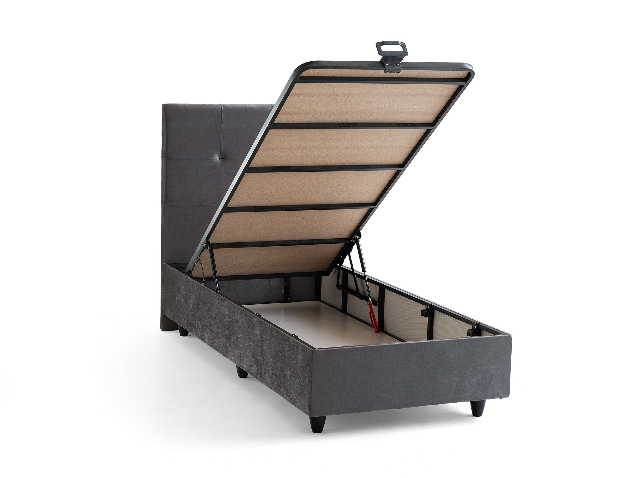 Larissa Eenpersoons Boxspring - Grijs 10