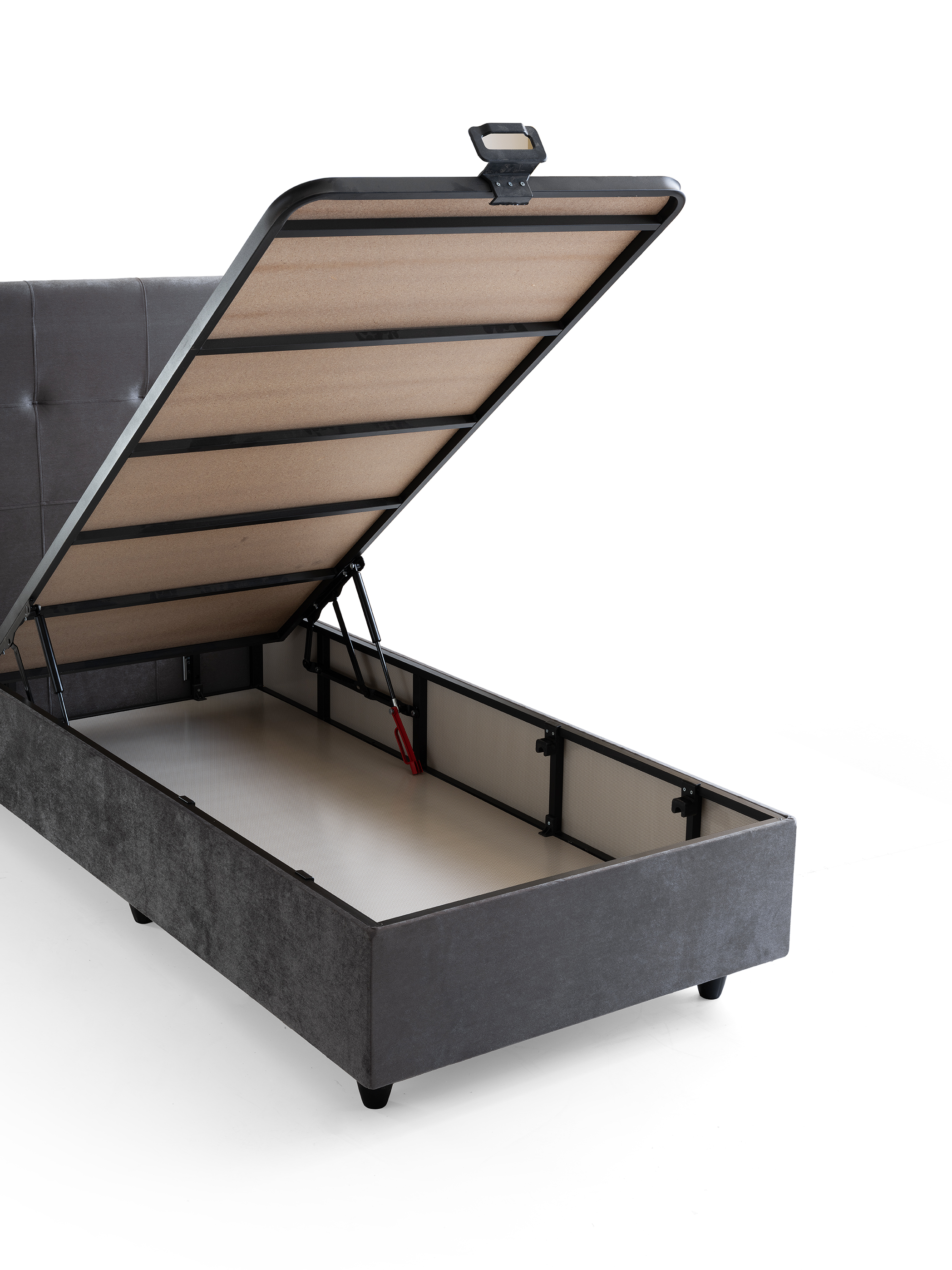 Larissa Eenpersoons Boxspring - Grijs 11