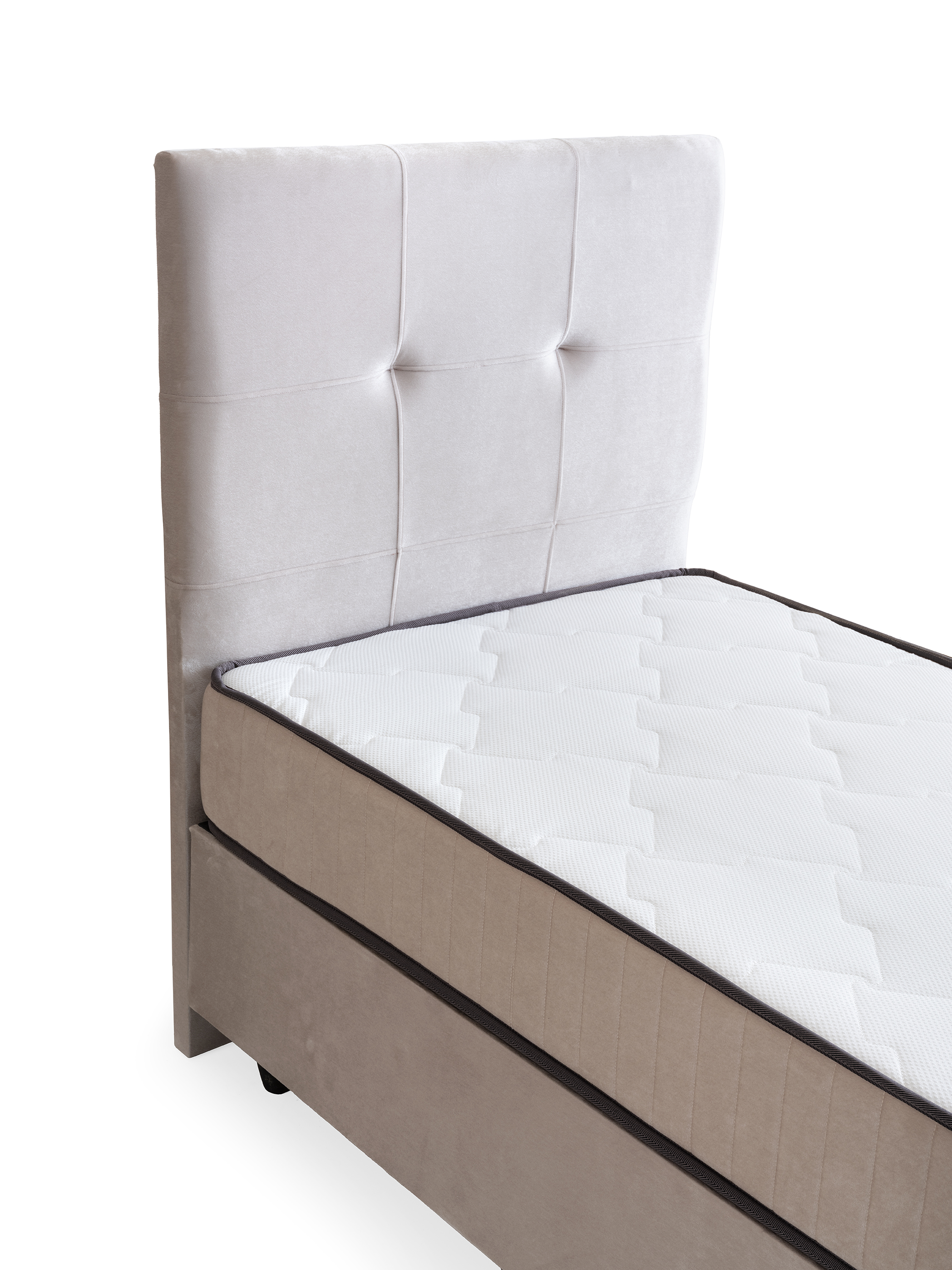 Larissa Eenpersoons Boxspring - Creme 6