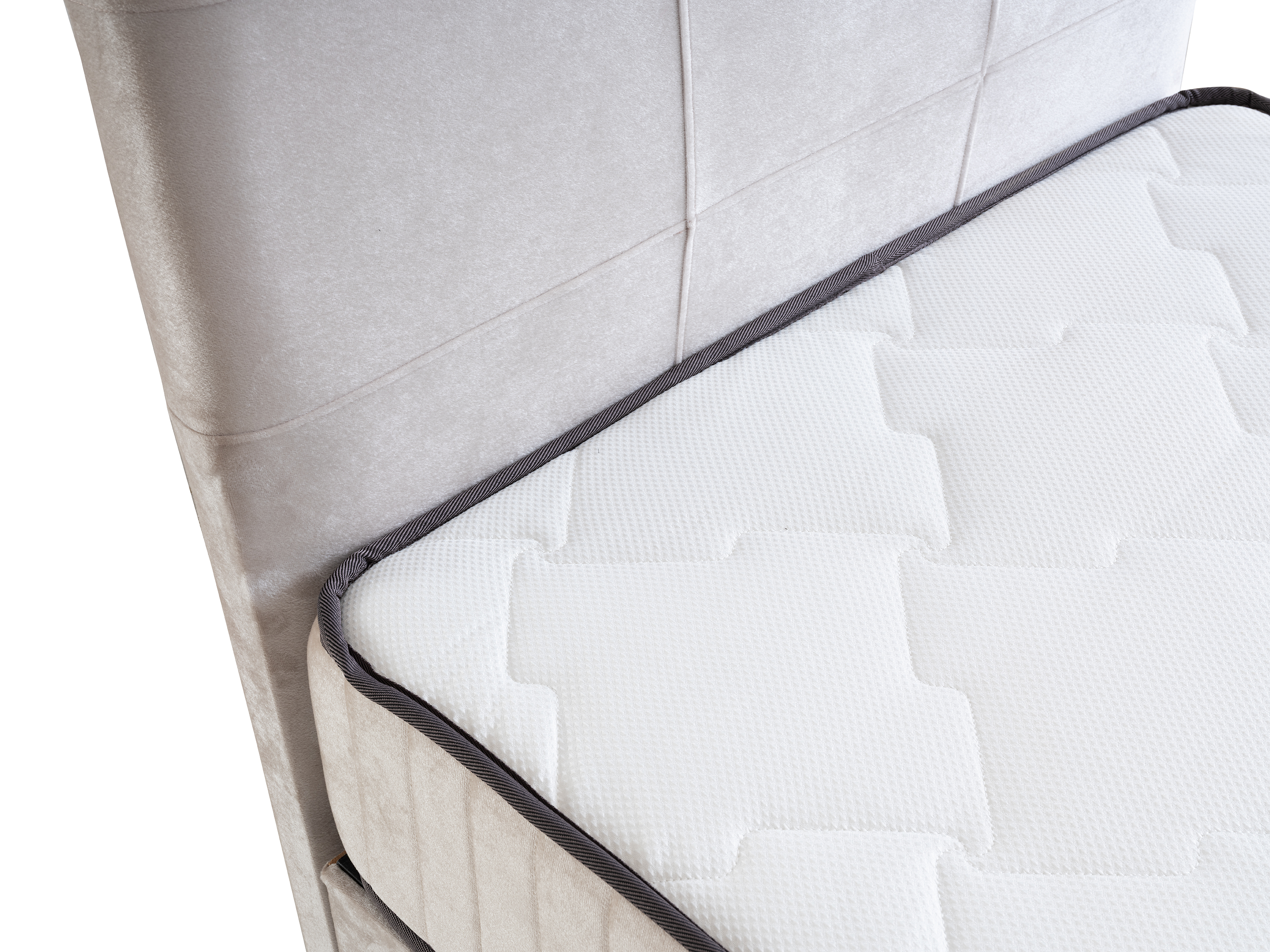 Larissa Eenpersoons Boxspring - Creme 7