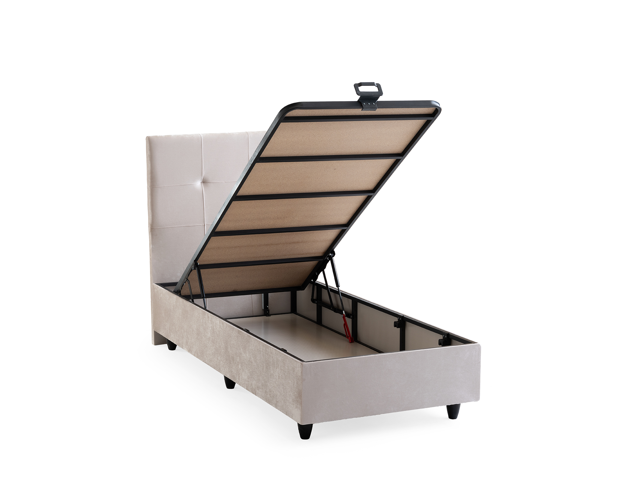 Larissa Eenpersoons Boxspring - Creme 10