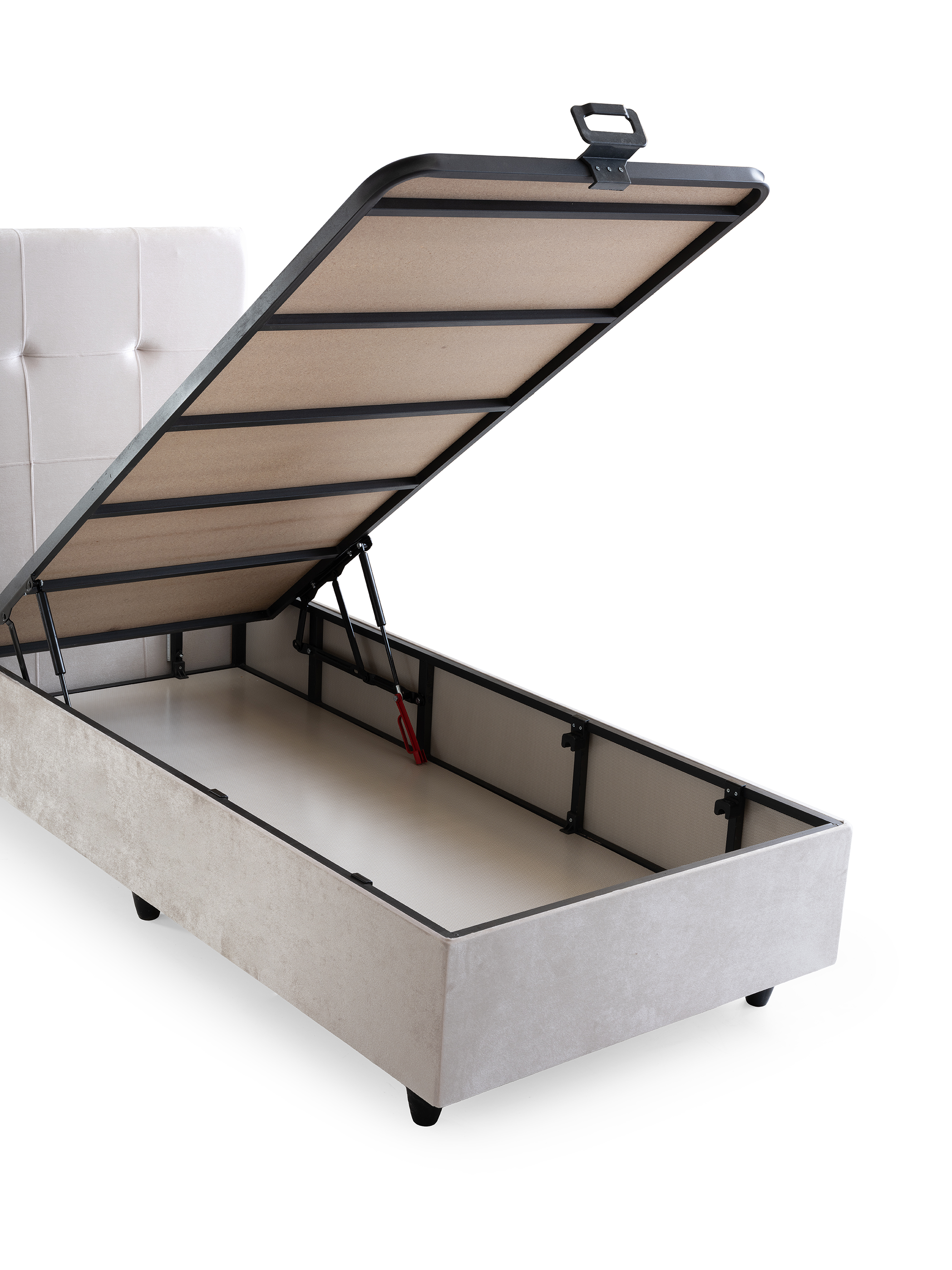 Larissa Eenpersoons Boxspring - Creme 11