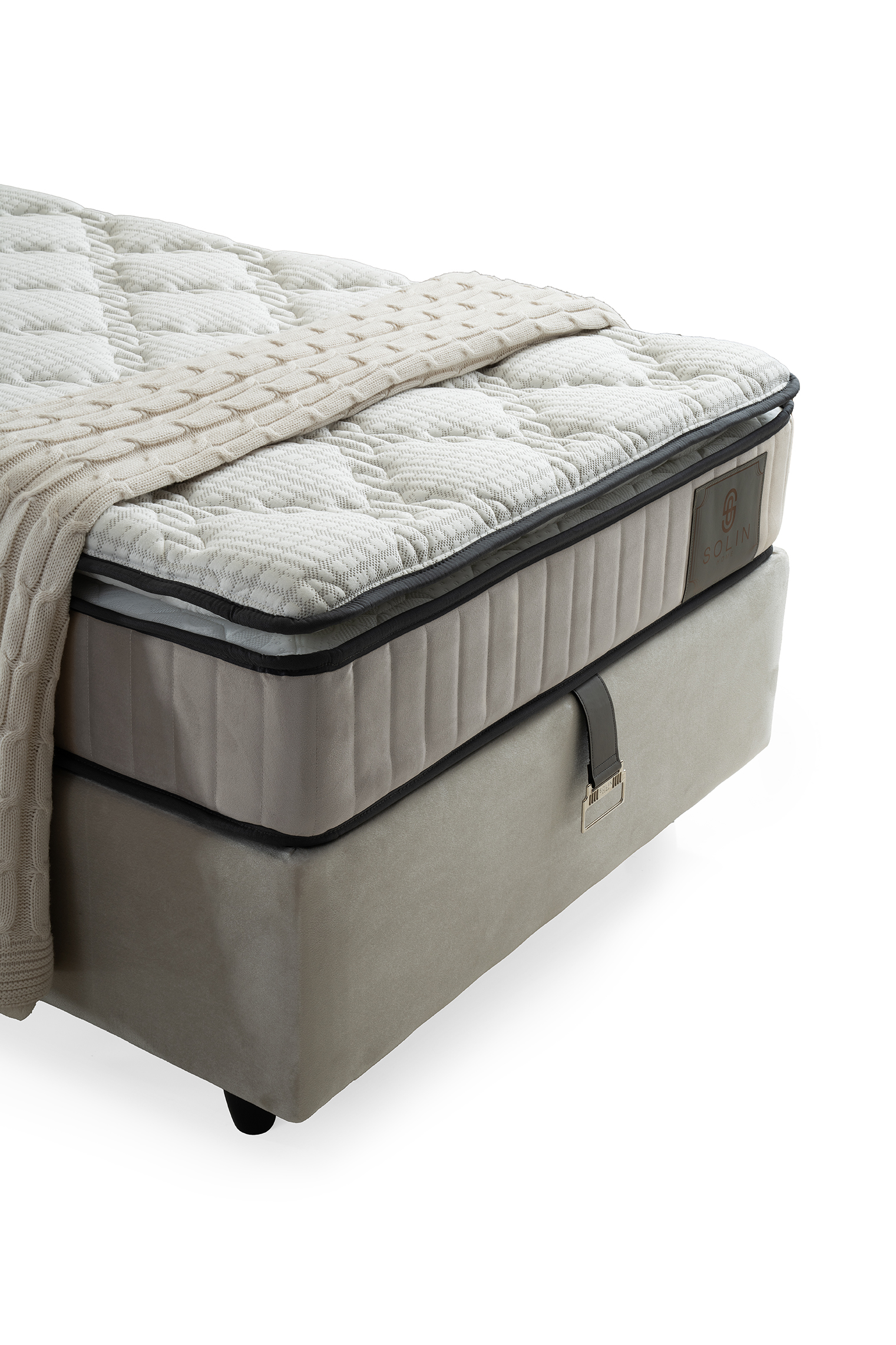 Marsi Eenpersoons Boxspring - Creme 7