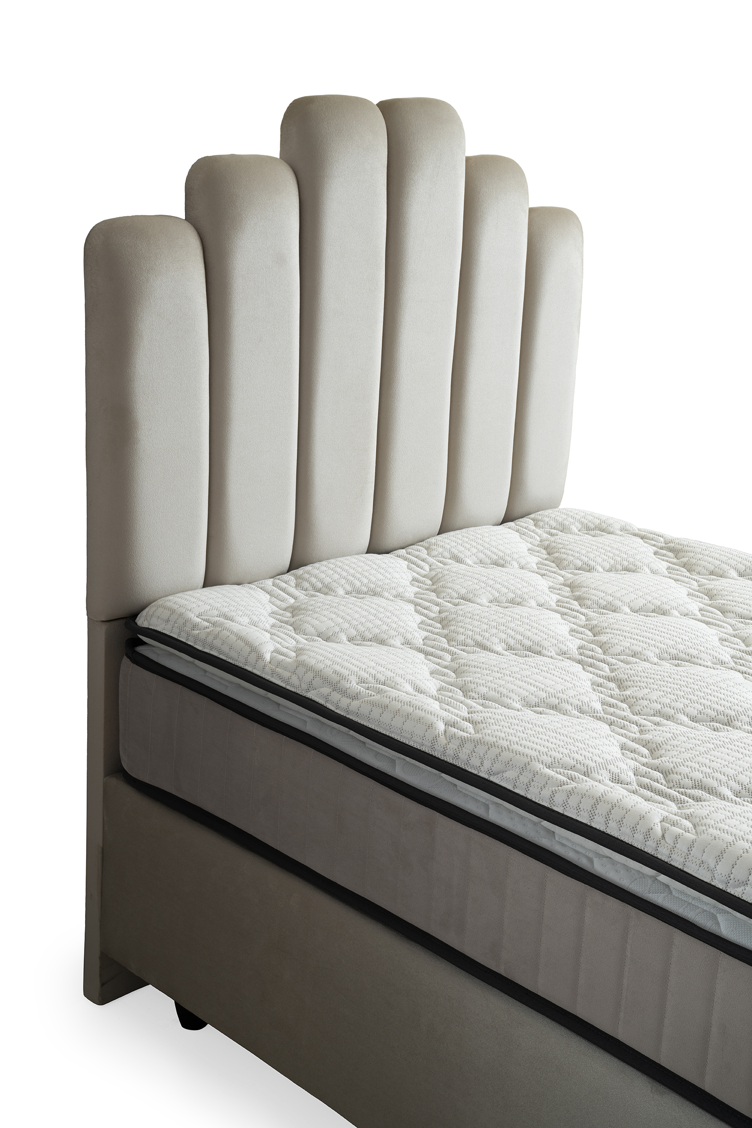 Marsi Eenpersoons Boxspring - Creme 8
