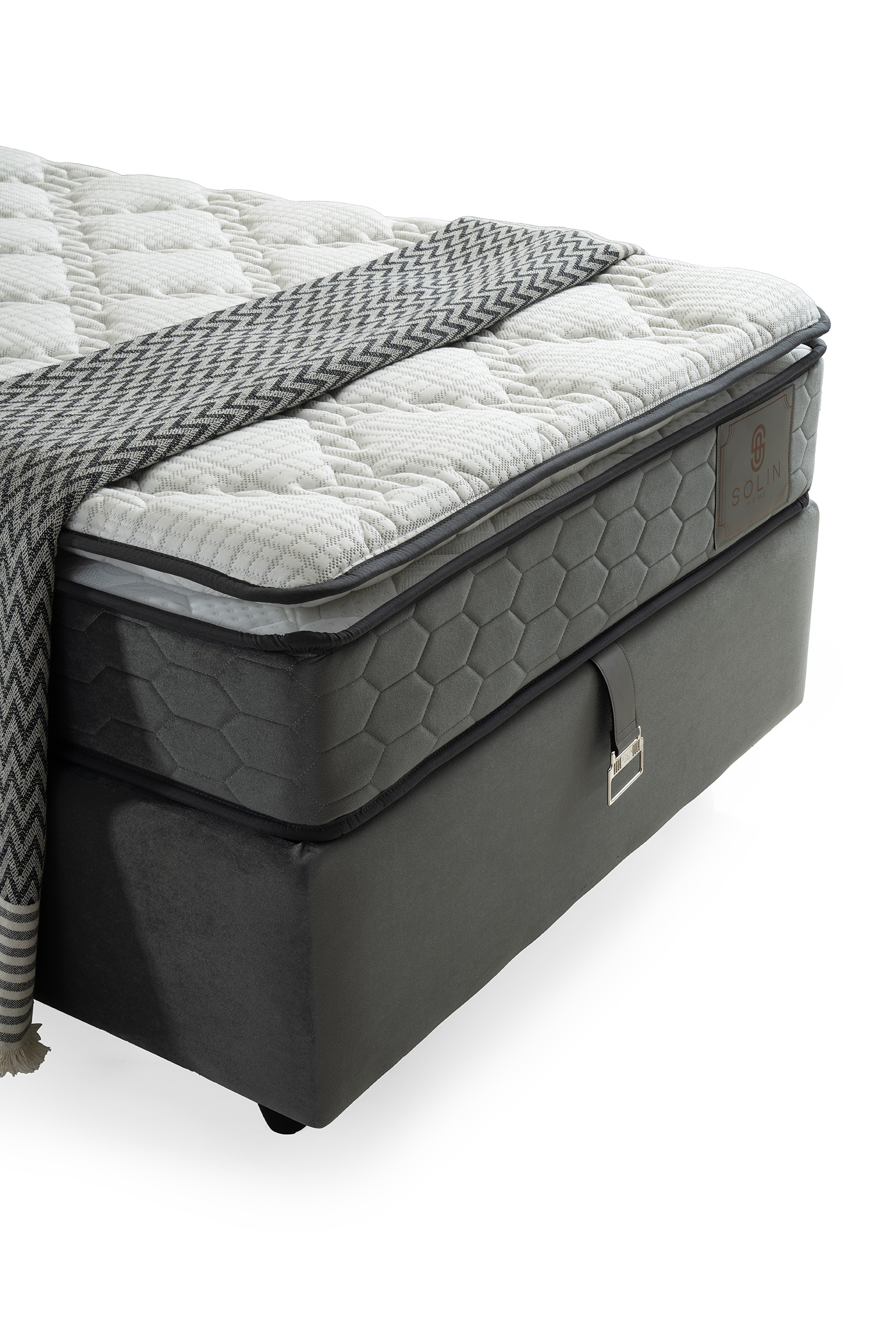 Marsi Eenpersoons Boxspring - Grijs 6
