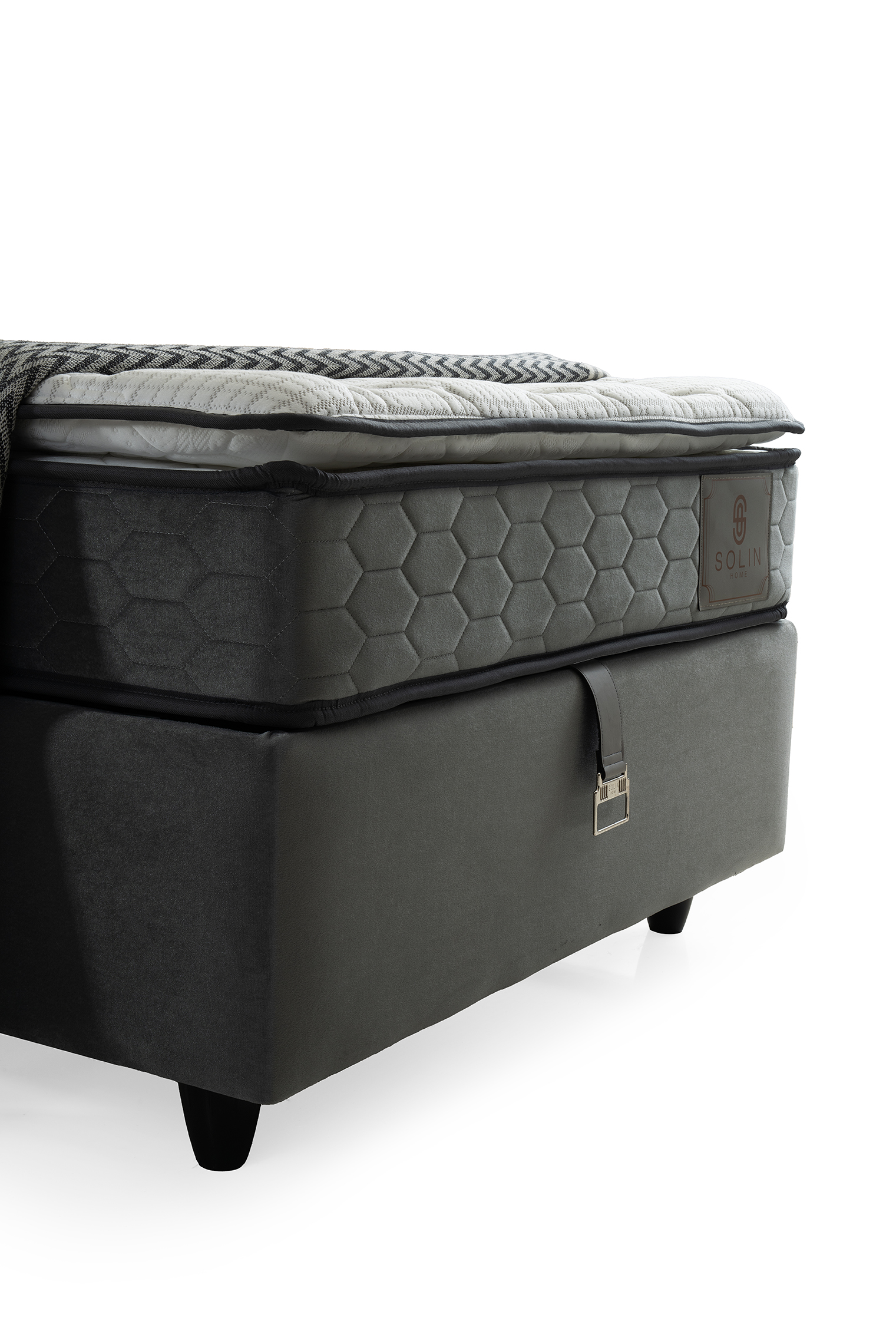 Marsi Eenpersoons Boxspring - Grijs 8