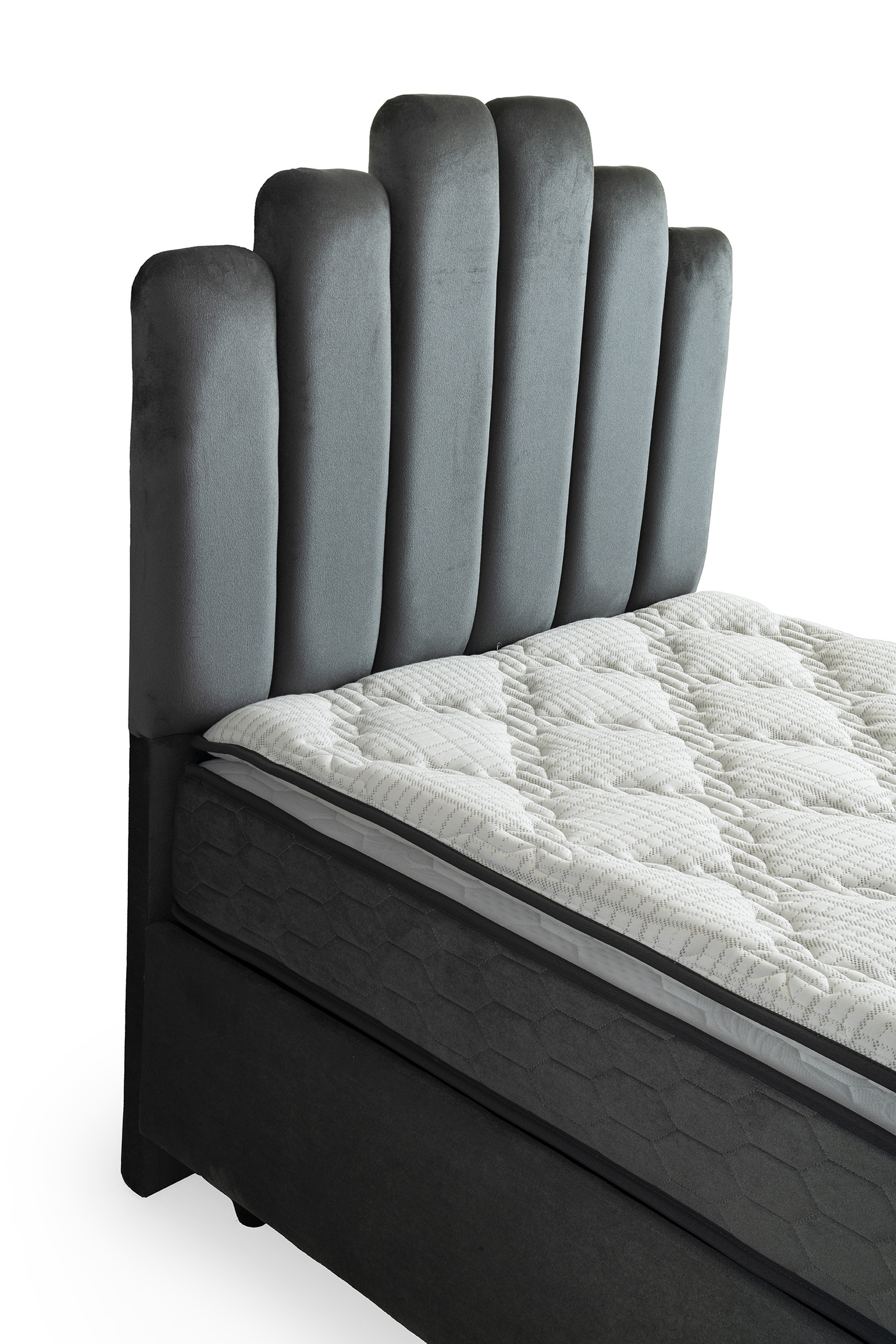 Marsi Eenpersoons Boxspring - Grijs 9