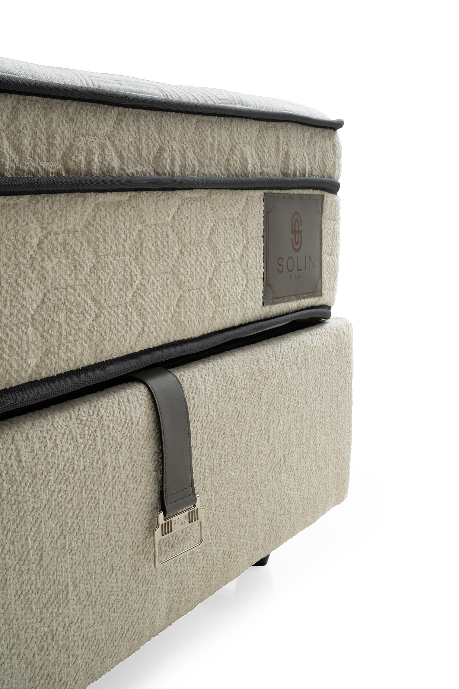 Hasır Eenpersoons Boxspring - Creme 5