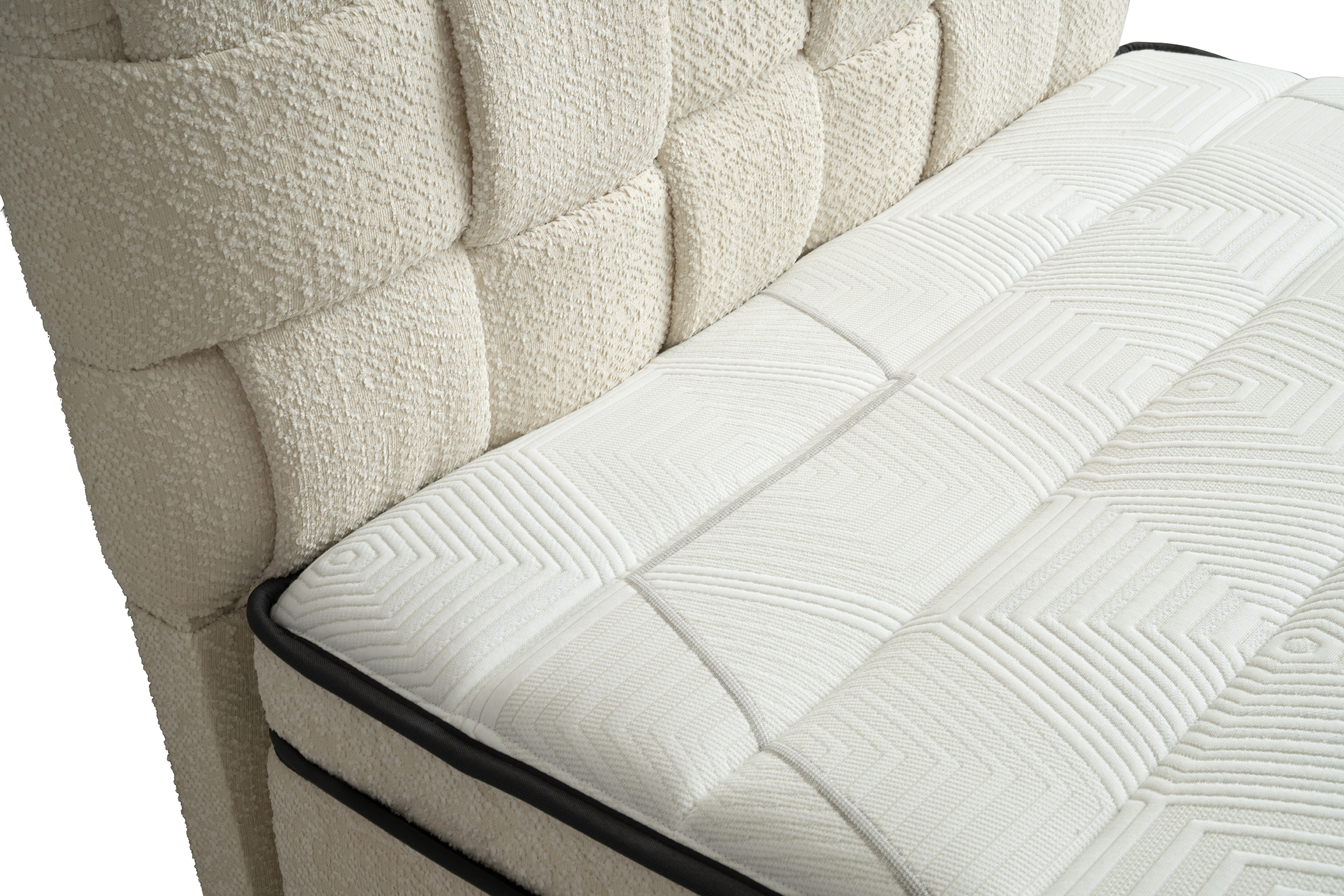 Hasır Eenpersoons Boxspring - Creme 7