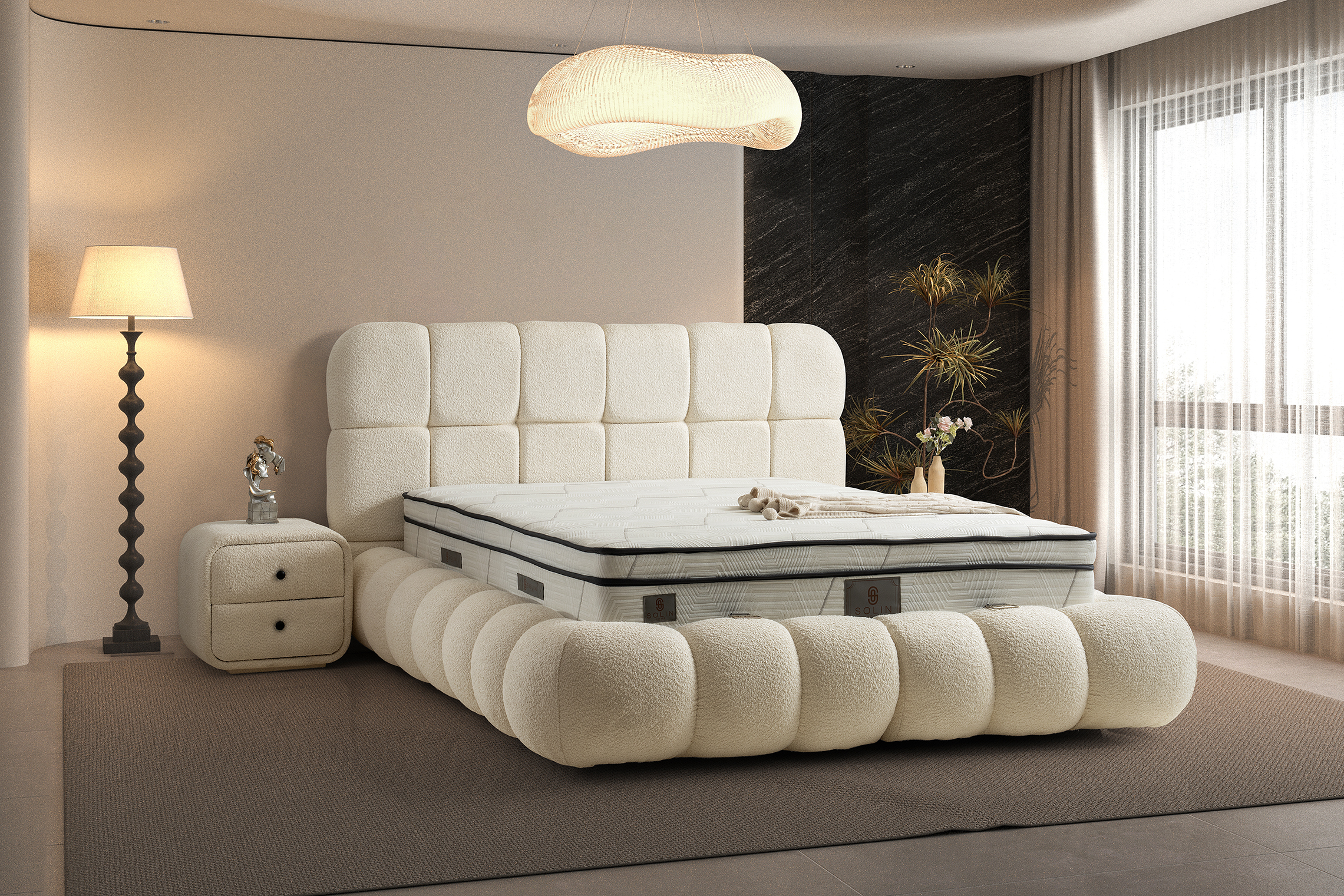 Angel Boxspring - Creme