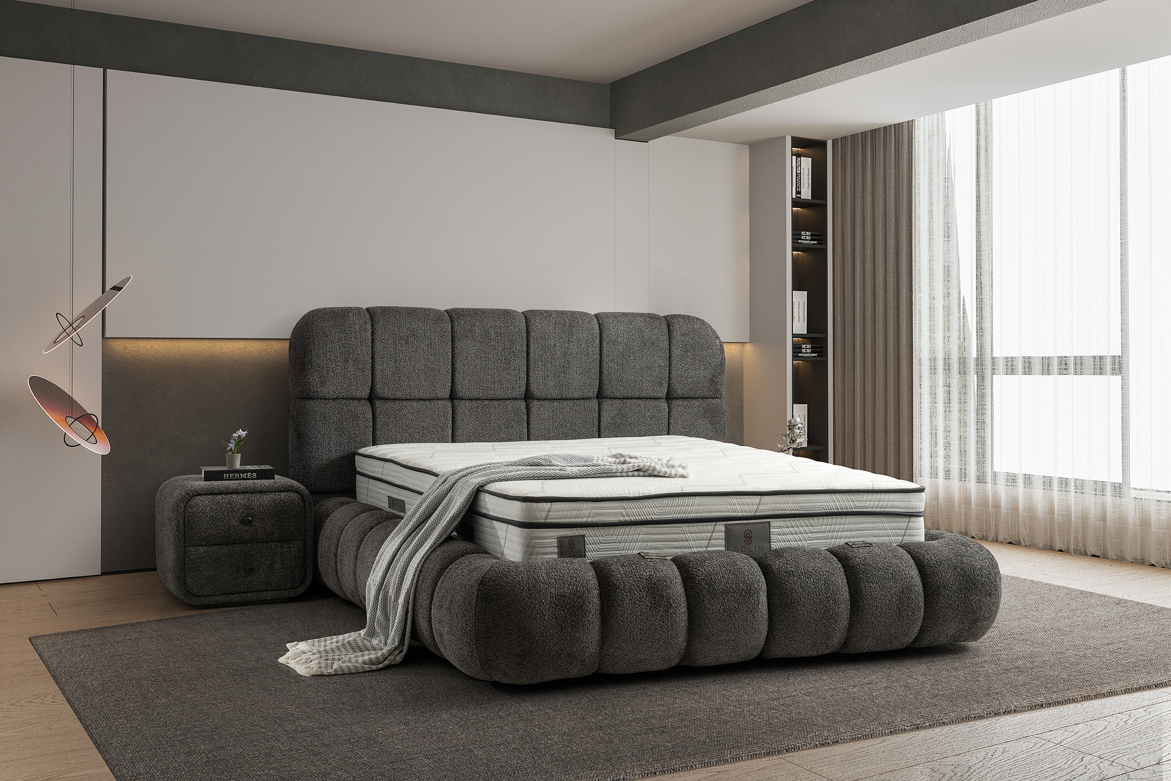 Angel Boxspring - Grijs