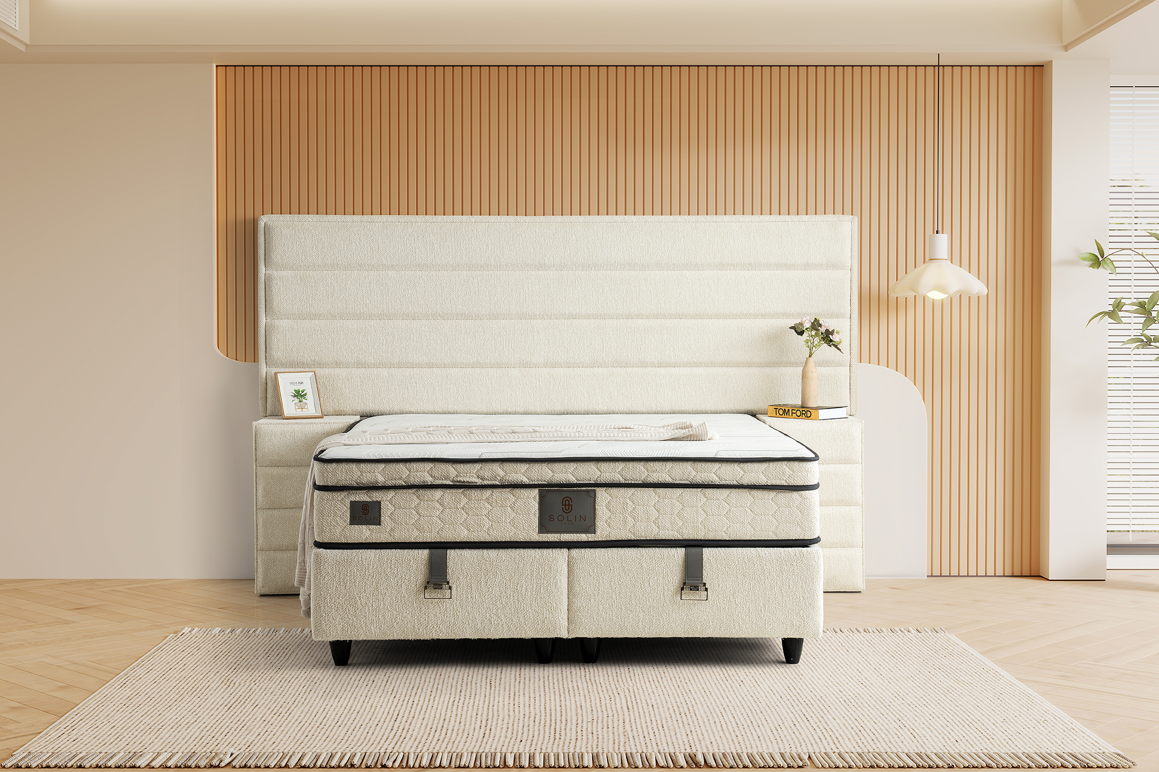 Calista Boxspring - Creme 10