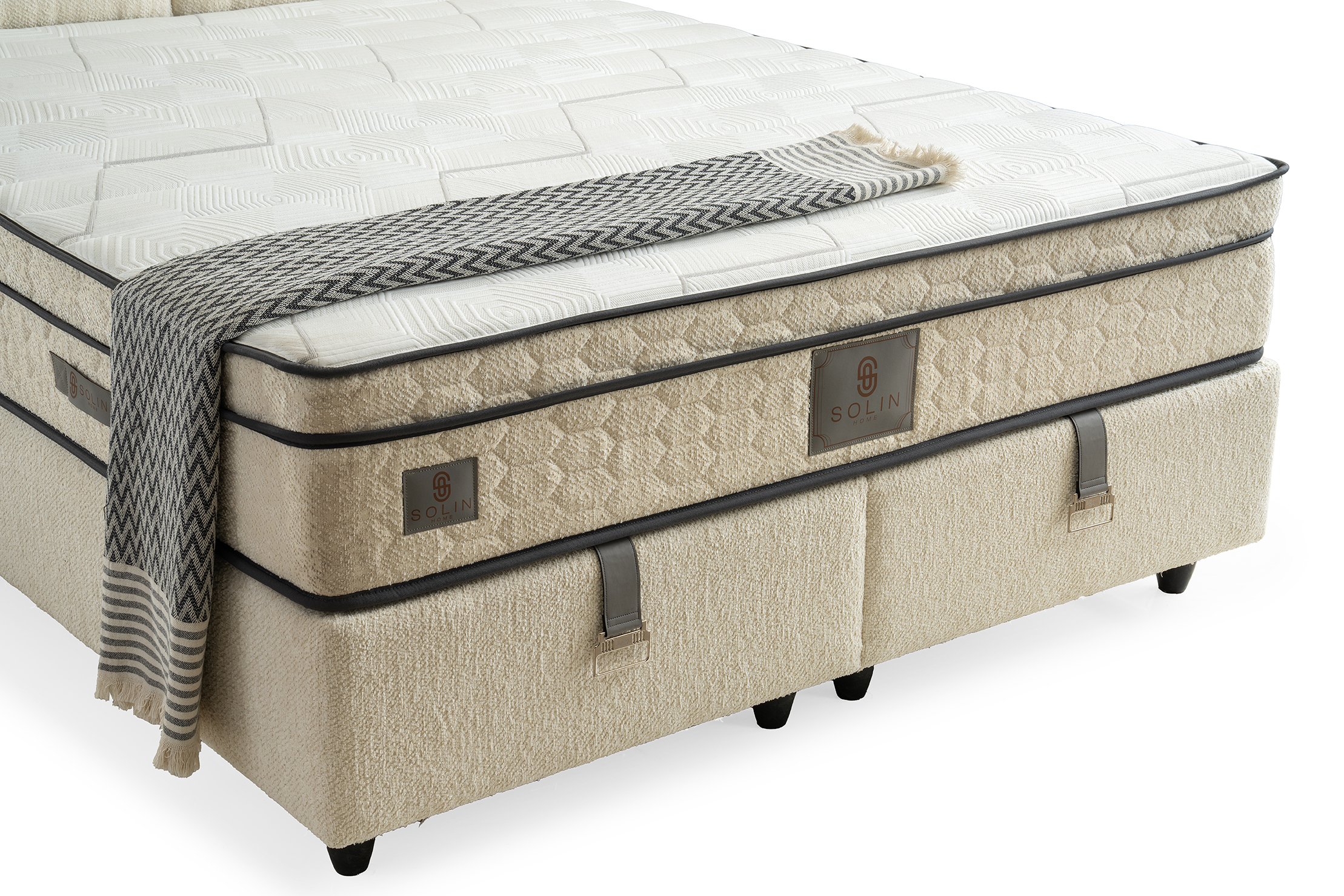 Derin Boxspring - Creme 10