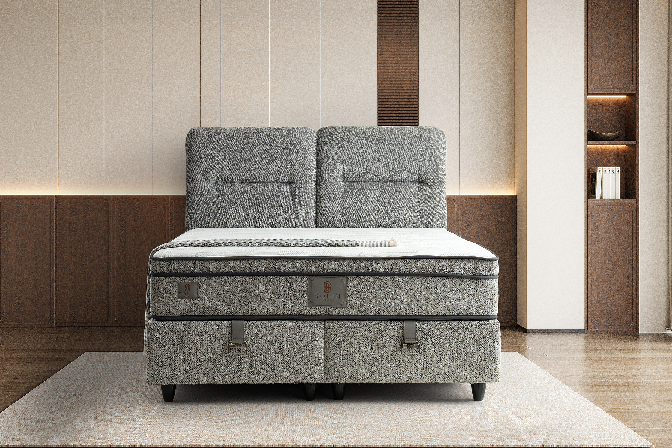 Derin Boxspring - Grijs 8