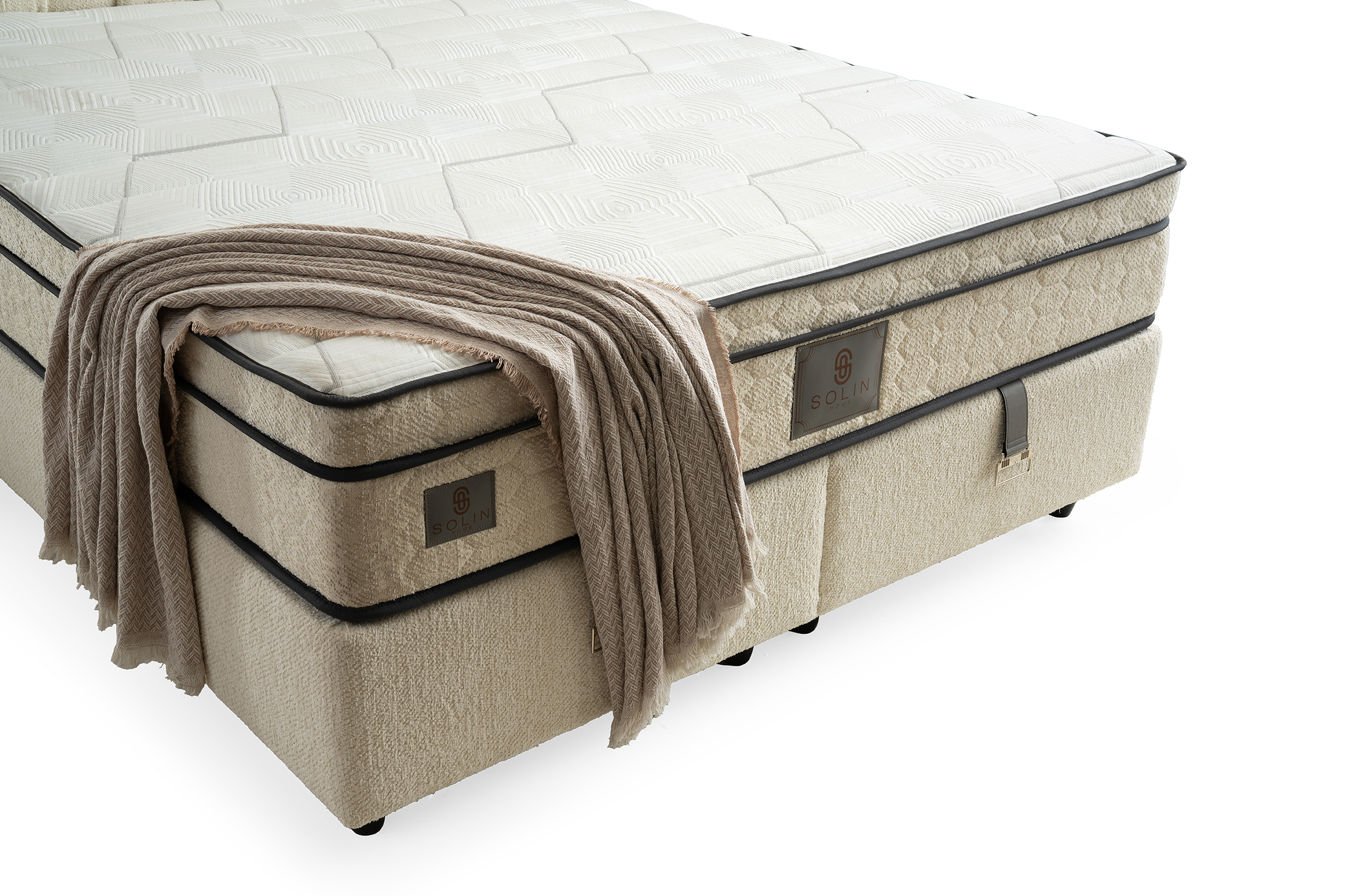 Hasır Boxspring - Creme 2