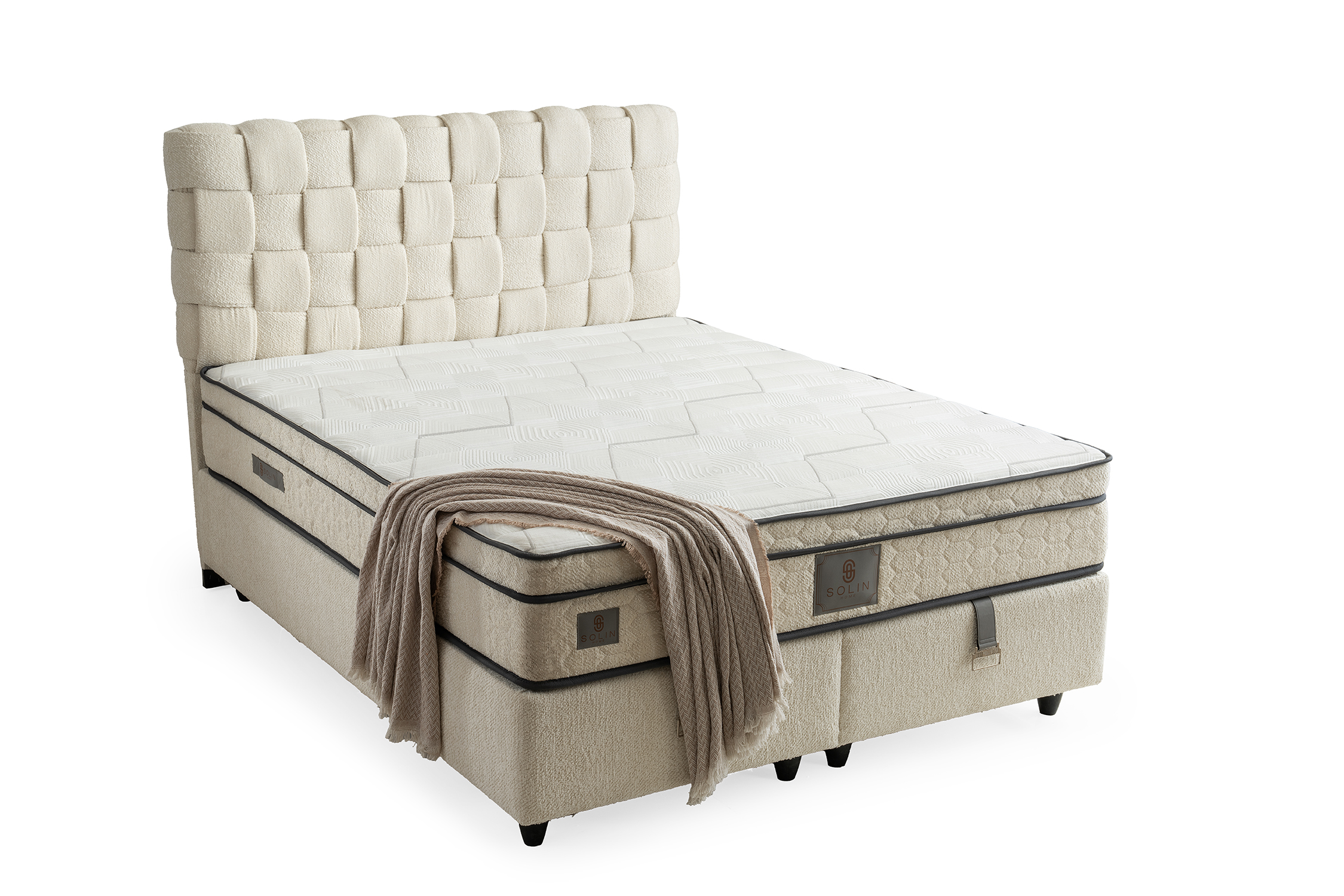 Hasır Boxspring - Creme 8