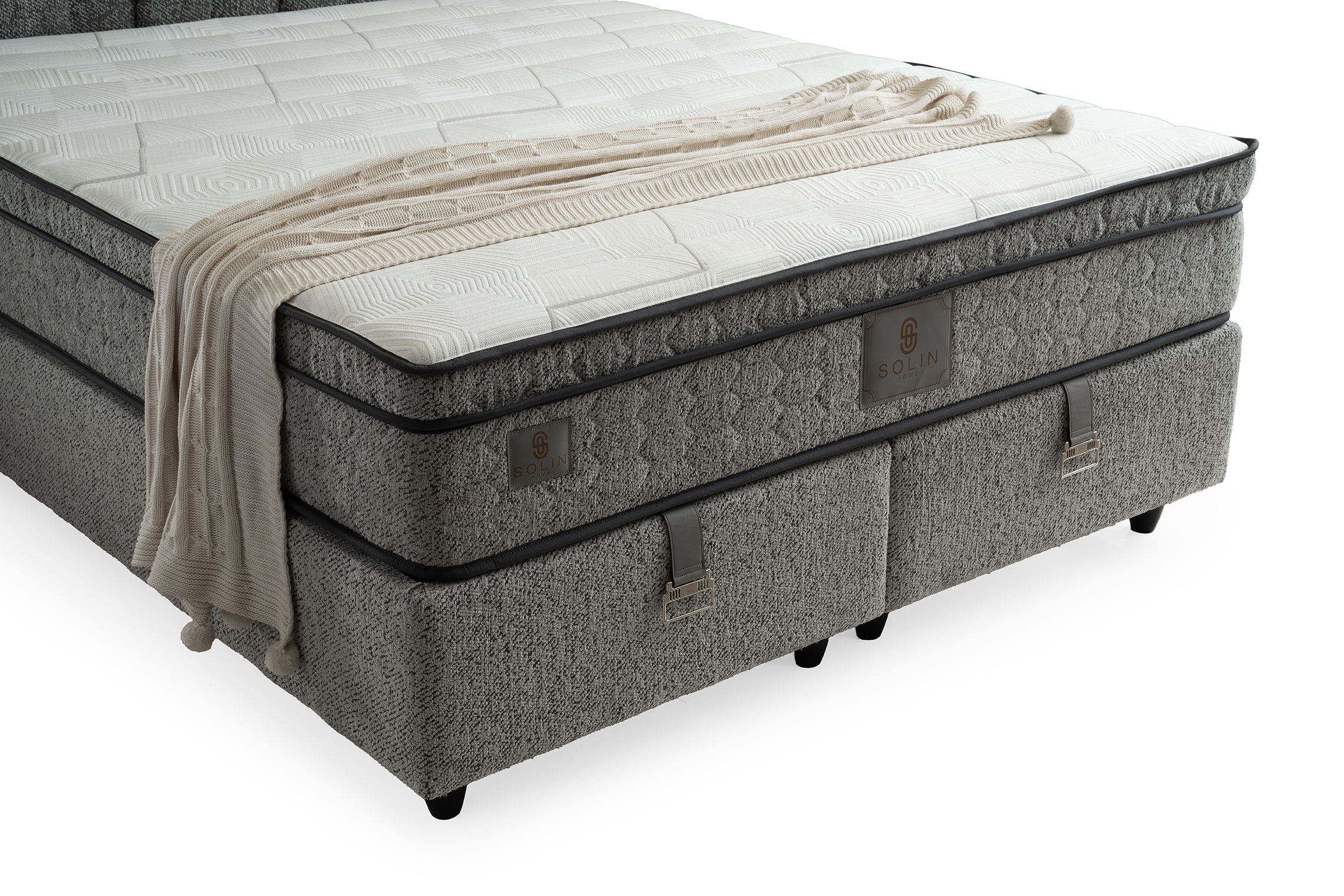 Hasır Boxspring - Grijs 9