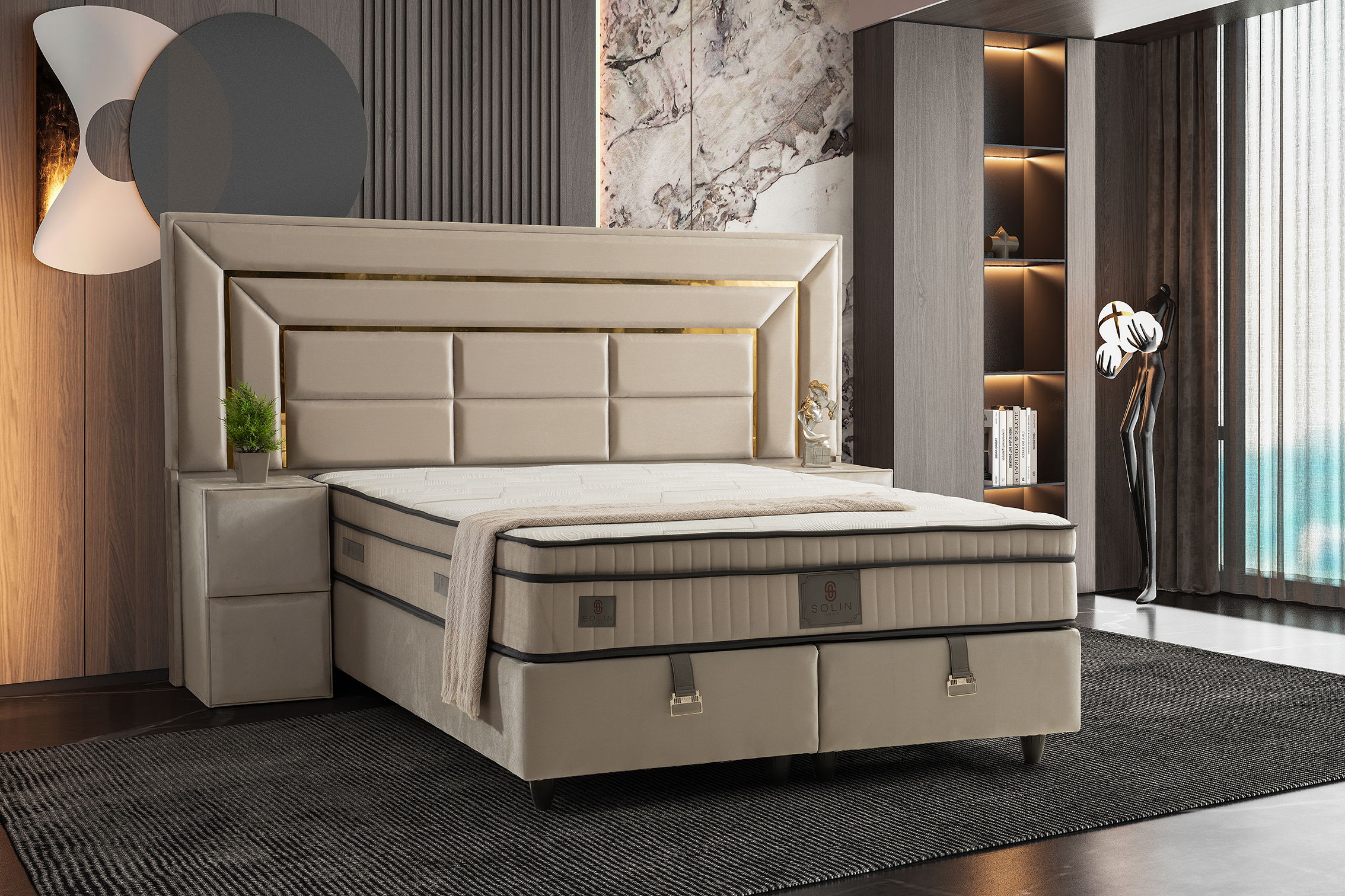 Luxury Boxspring - Goud