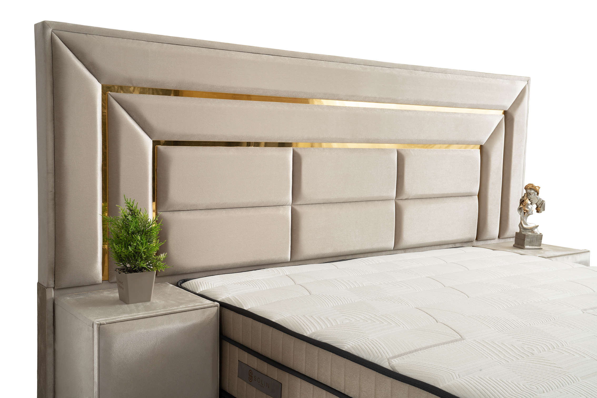 Luxury Boxspring - Goud 3