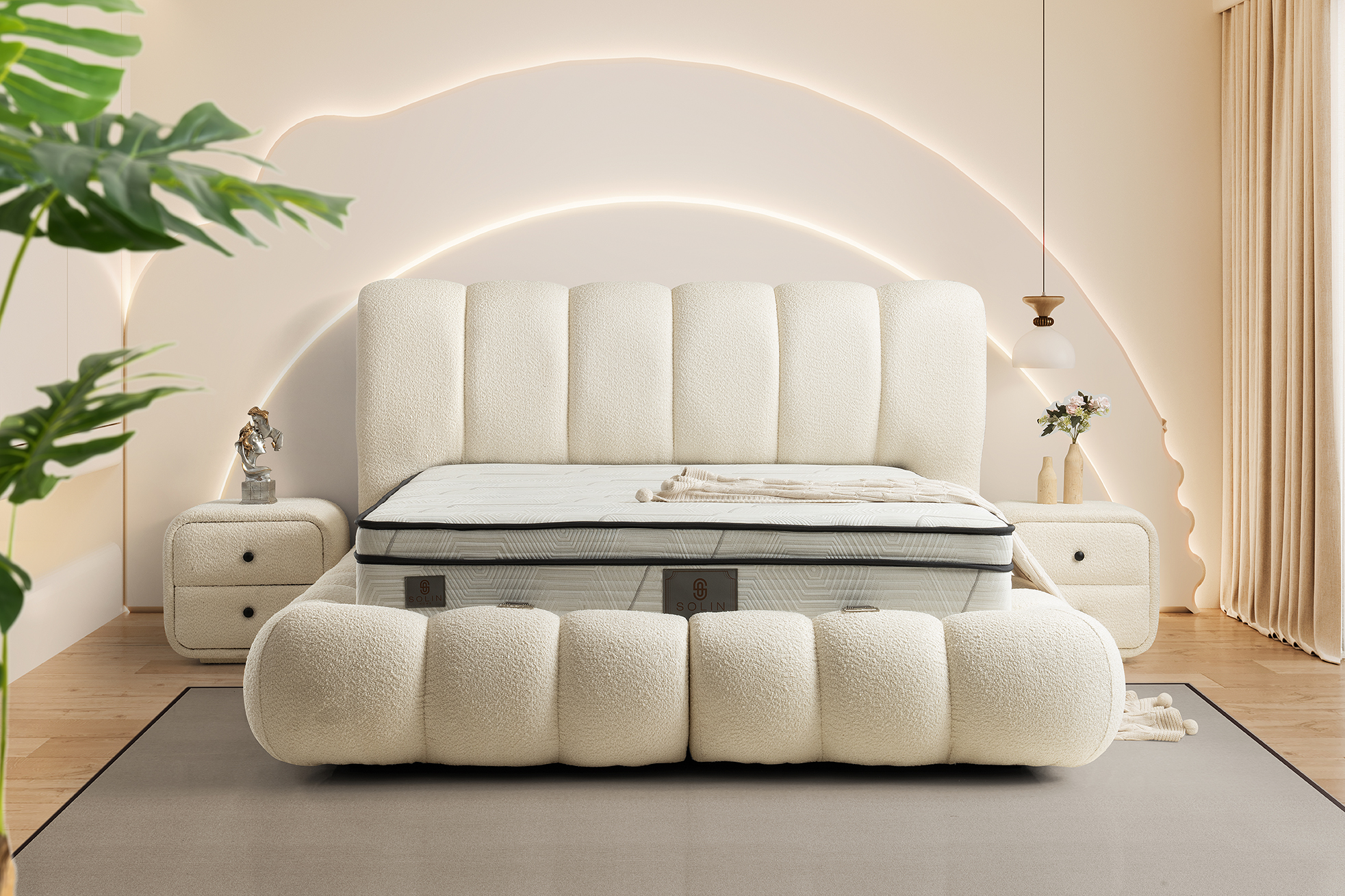 Star Boxspring - Creme 8