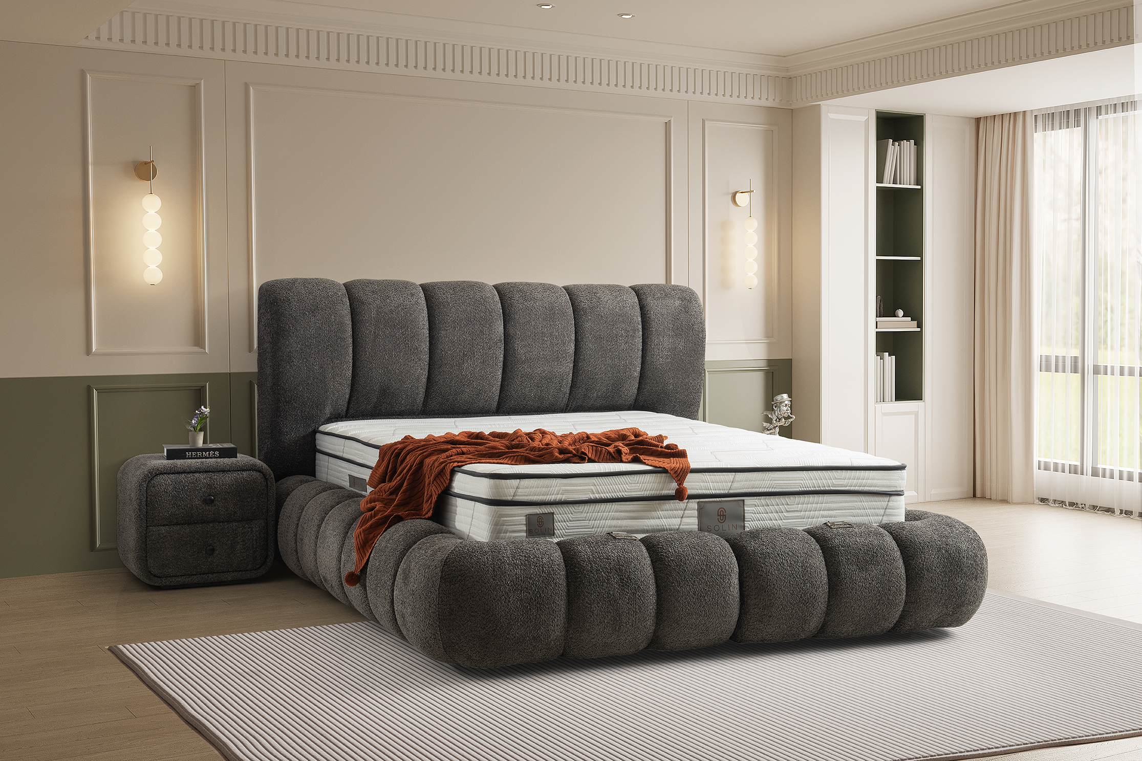 Star Boxspring - Grijs