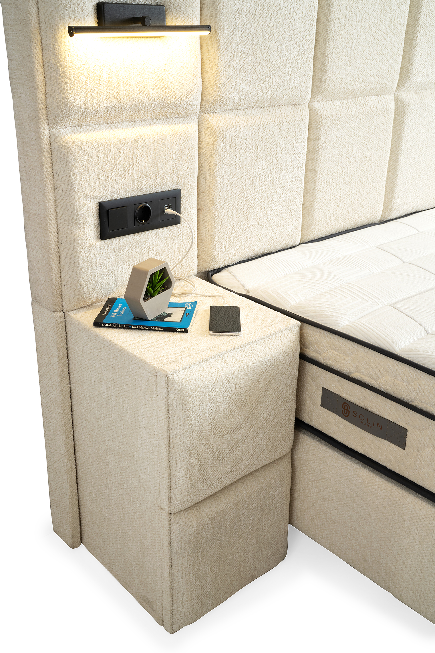 Vanessa Boxspring - Creme 2