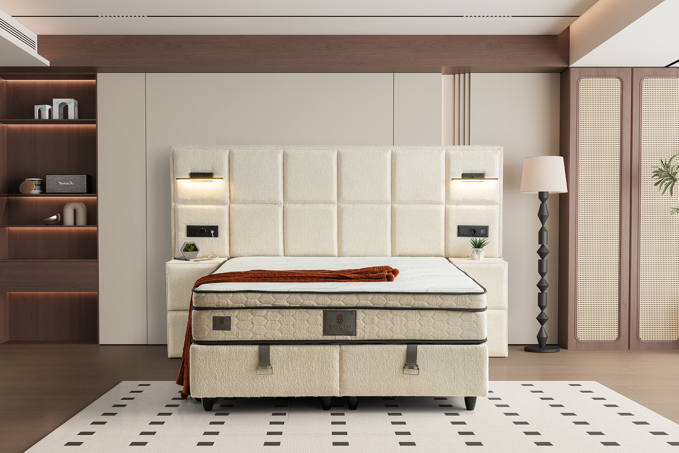 Vanessa Boxspring - Creme 8