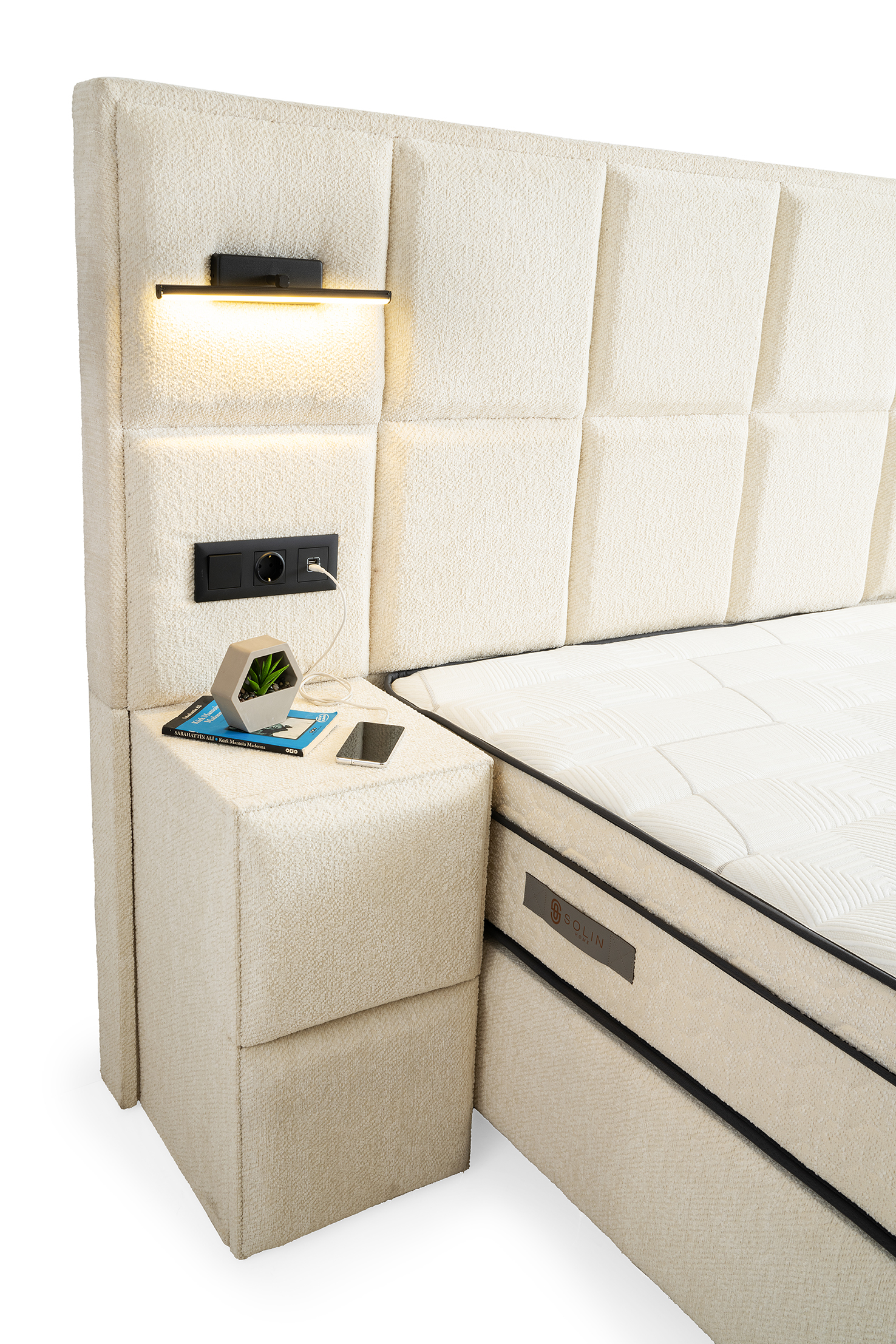 Vanessa Boxspring - Creme 12