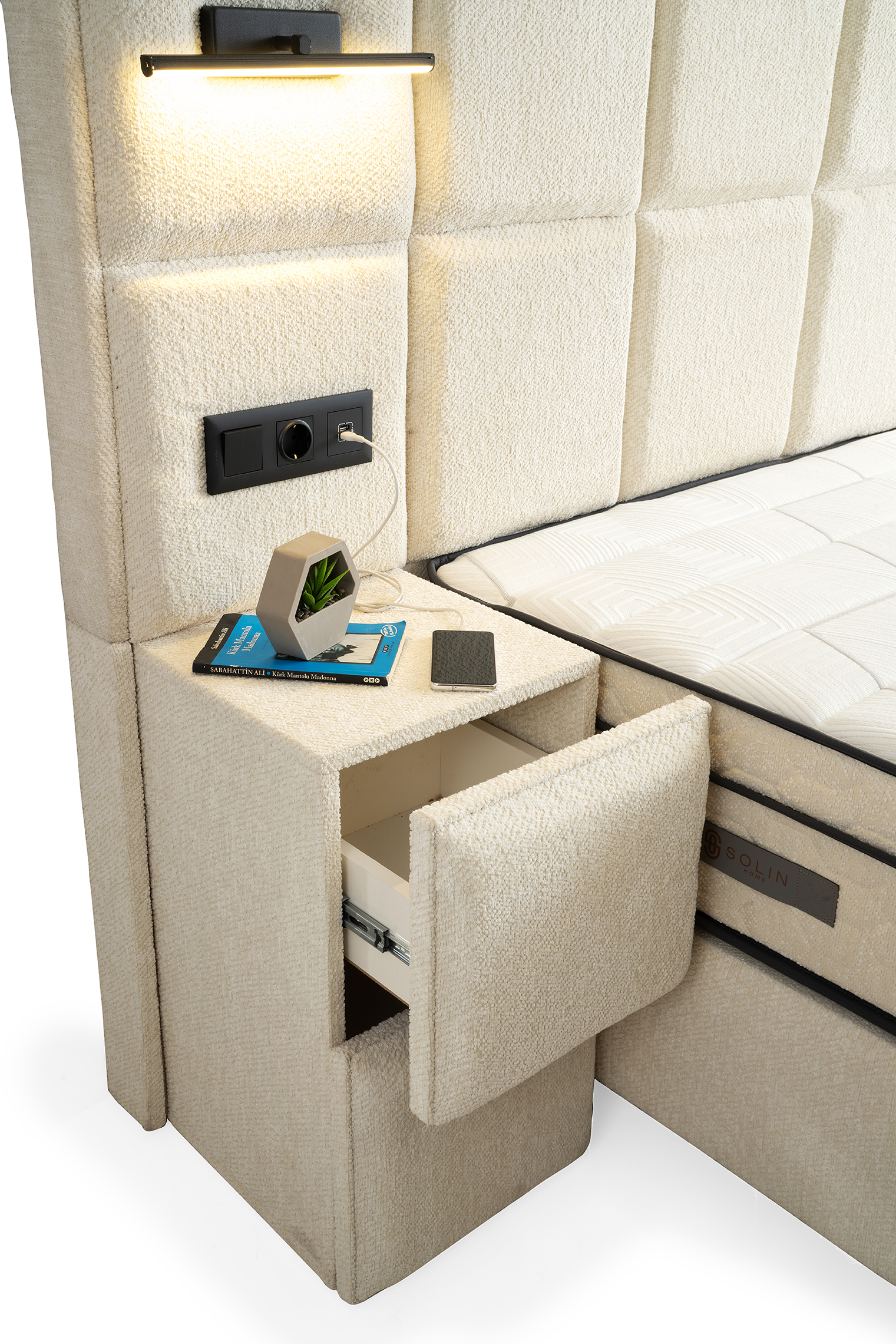 Vanessa Boxspring - Creme 15